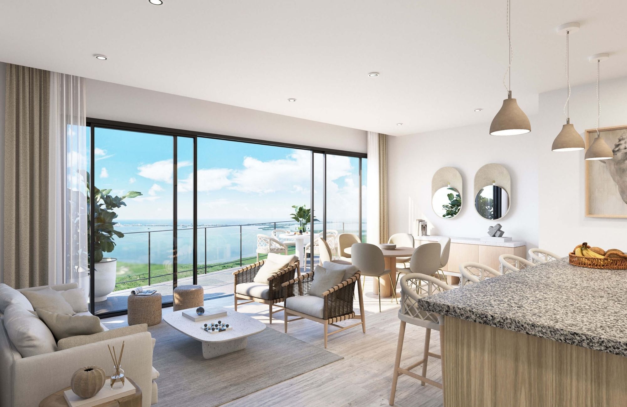 Apartment with hammock area, kids club and pool, pre-construction, for sale, Canc&uacute;n.