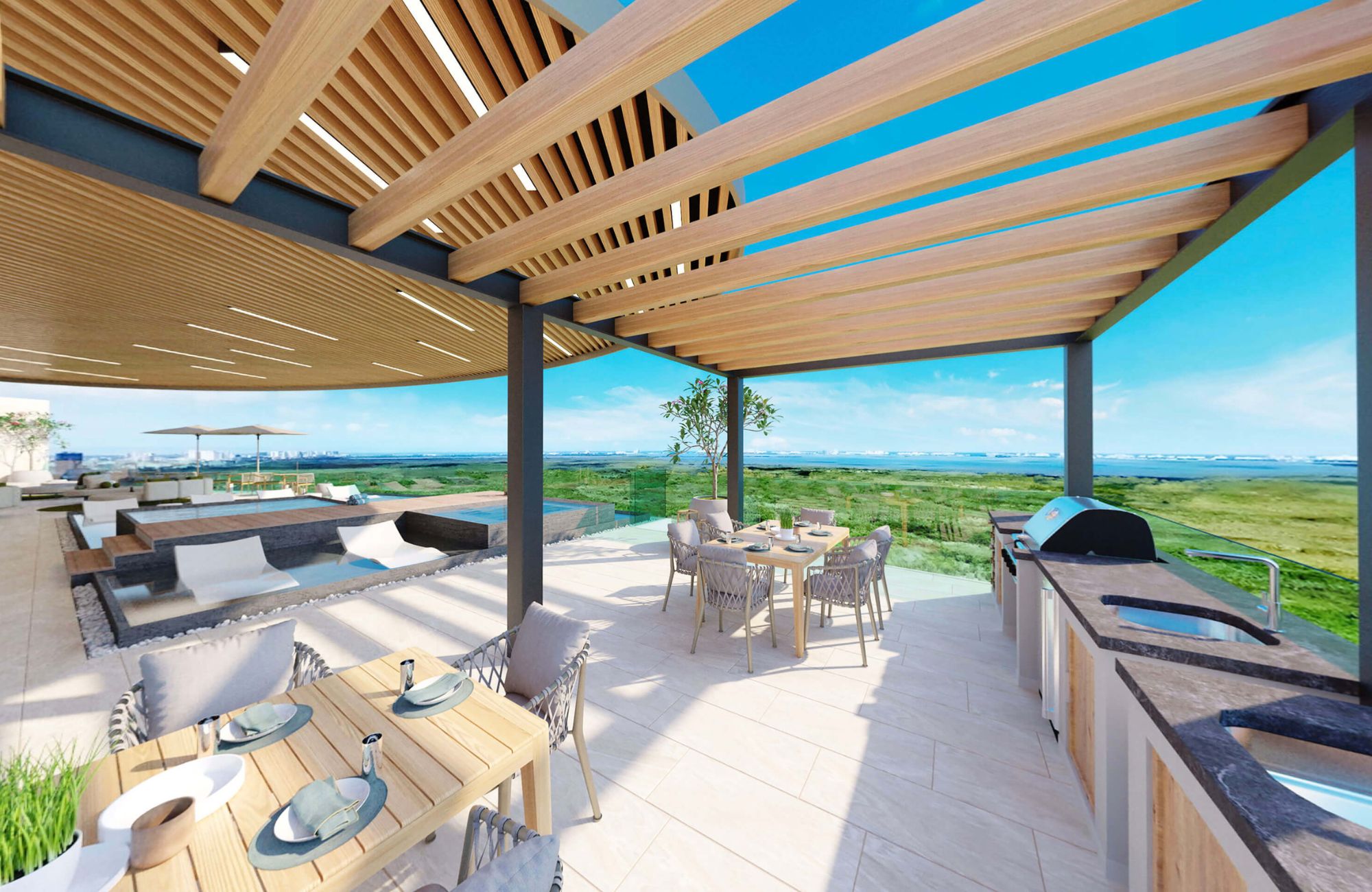 Apartment with pool and jacuzzi for sale, Boulevard Colosio, Canc&uacute;n