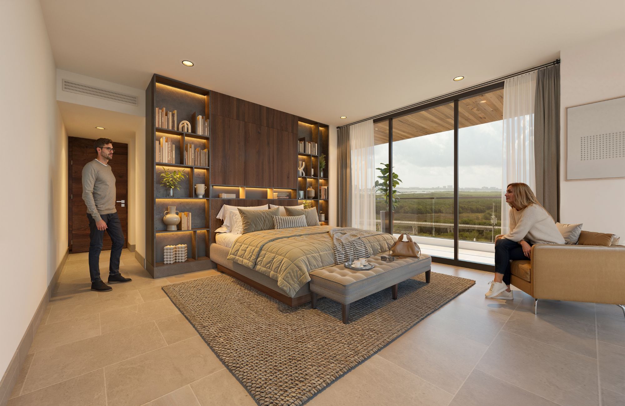 Apartment with infinity pool, gym, padel, mini golf, for sale, Luis Donaldo Colosio, Canc&uacute;n.