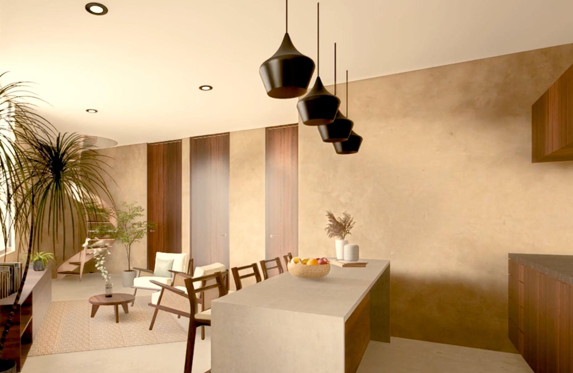 Double-height loft for sale in Chahue Beach, Huatulco.