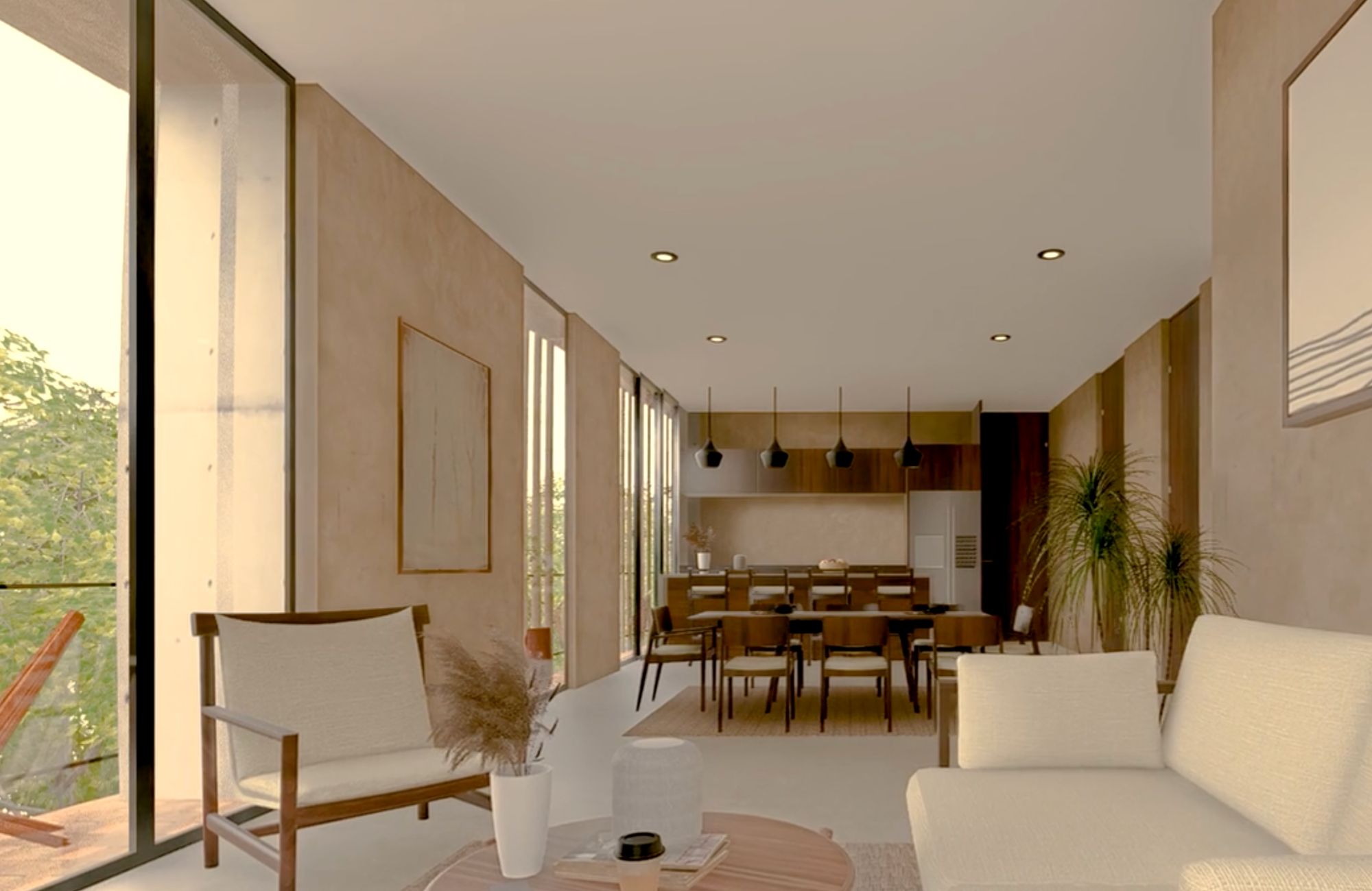 Double-height loft for sale in Chahue Beach, Huatulco.