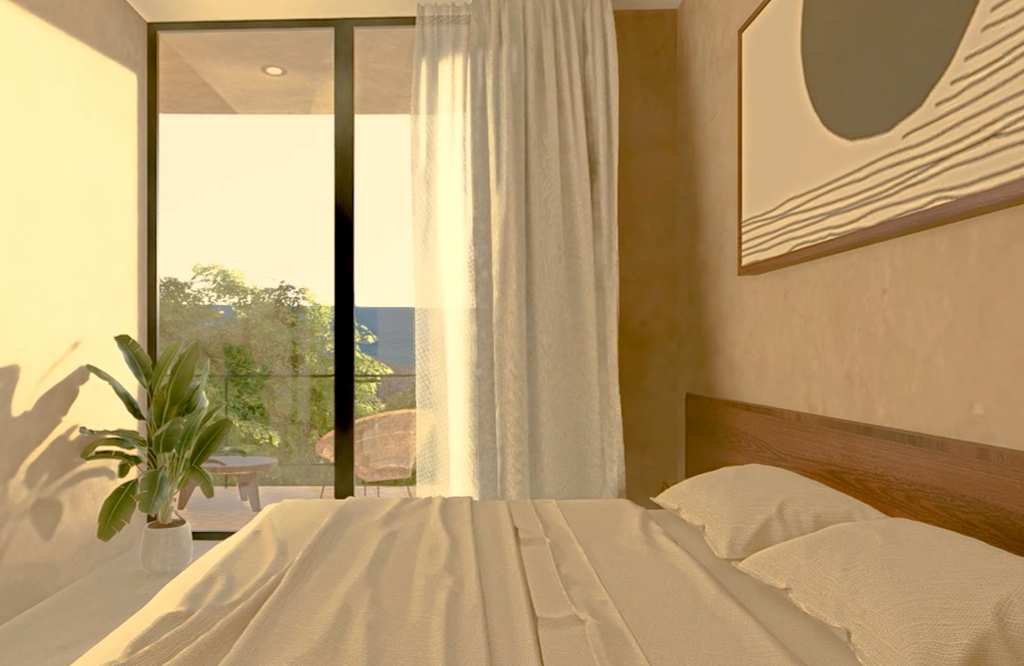 Double-height loft for sale in Chahue Beach, Huatulco.