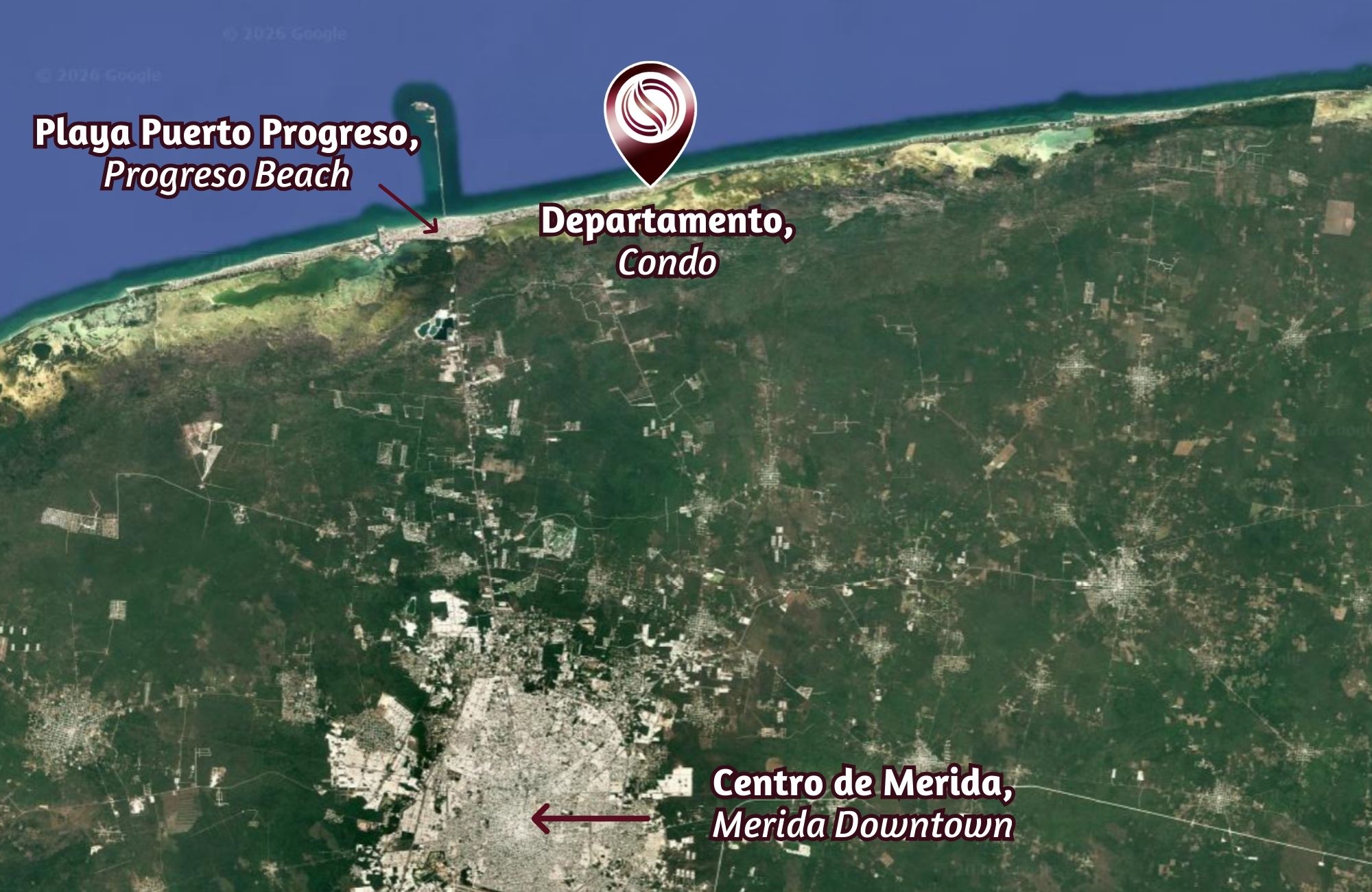 House with terrace and private pool, double-height living room, for sale Merida, Centro