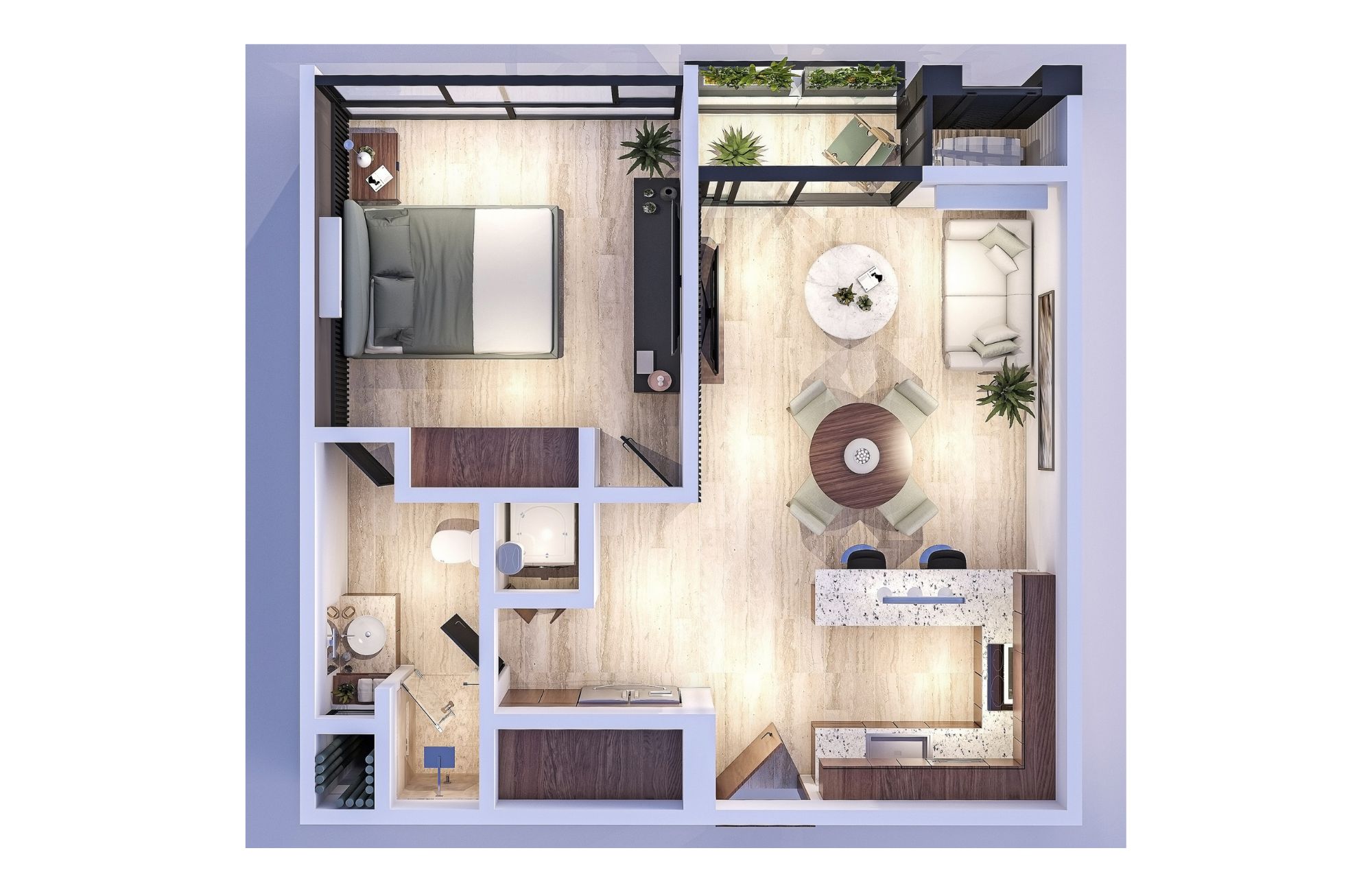 Two-bedroom apartment, pet-friendly, for sale in M&eacute;rida.