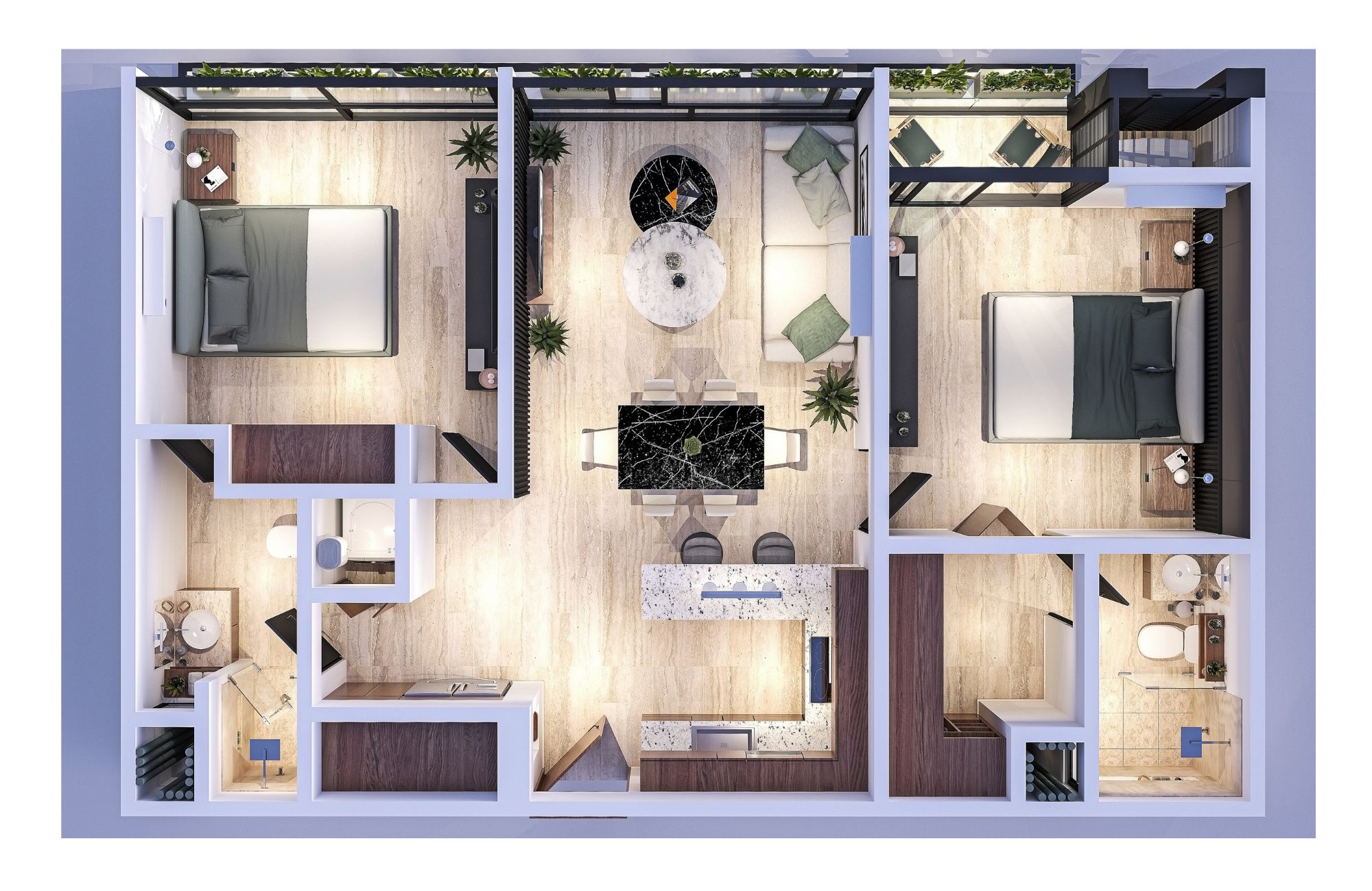 Apartment with terrace on the first floor, for sale, Zona Norte, M&eacute;rida