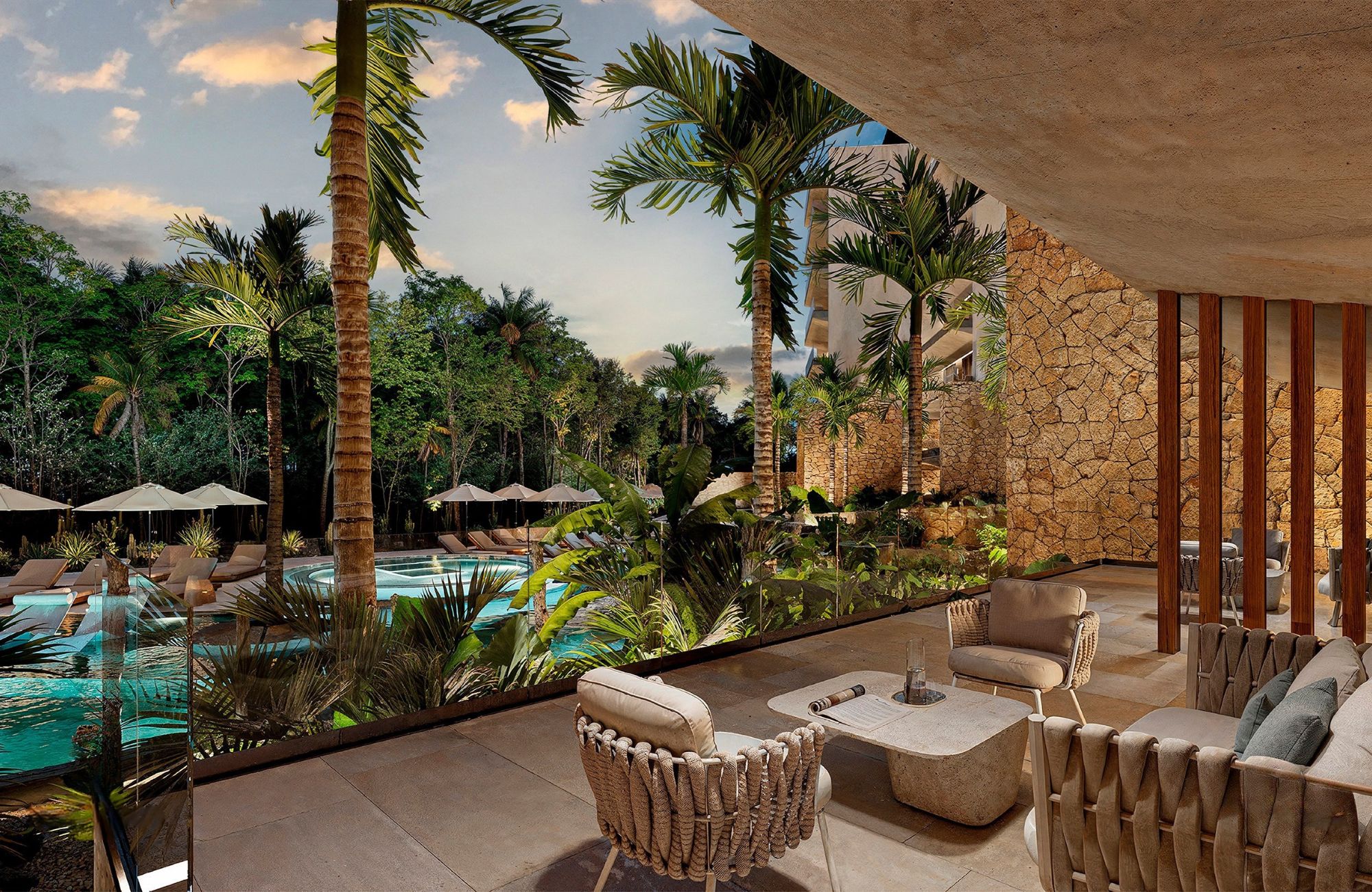 ocean front condo, private jacuzzi, in a private residential with luxury amenities, Playa del Carmen, for sale.