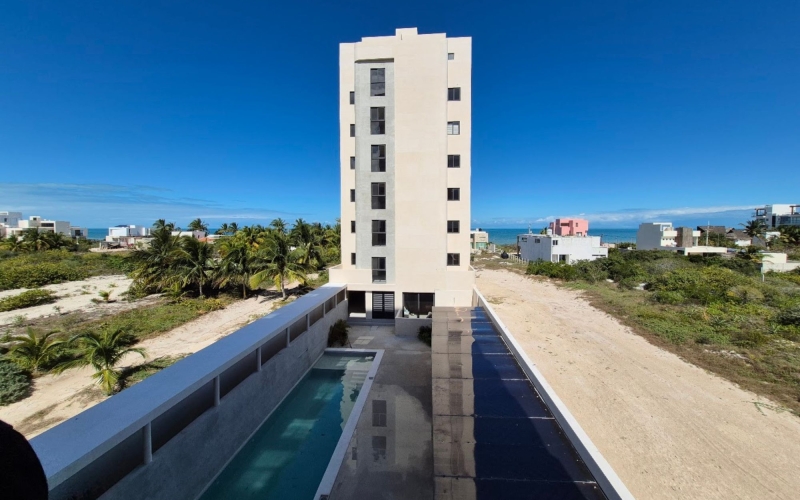 Ocean View Apartment with Private Pool for Sale in San Benito, Yucat&aacute;n