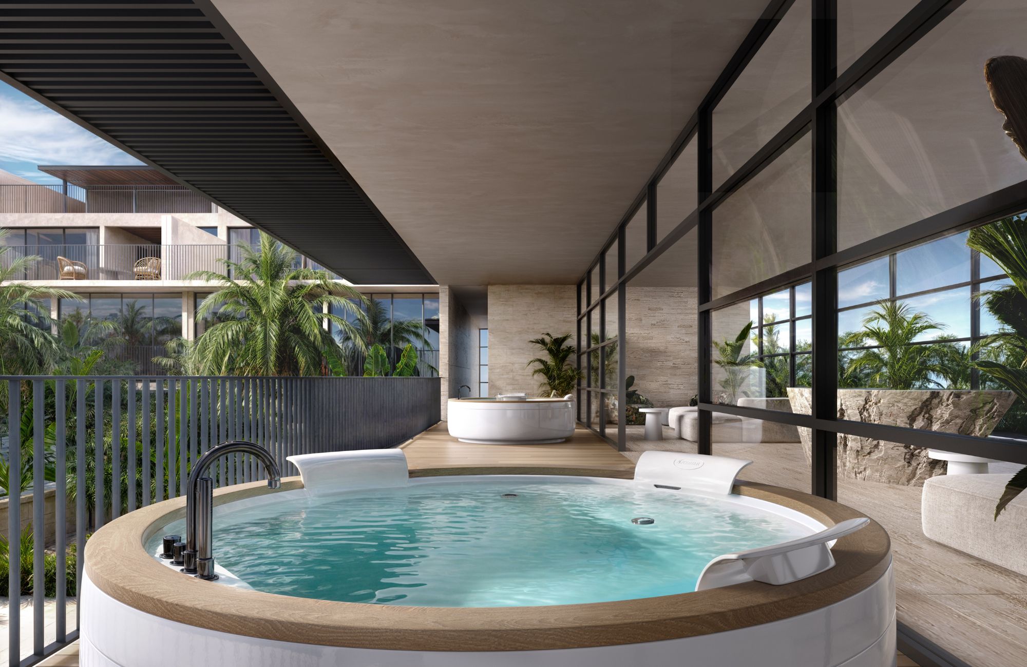 Amazing condo with private terrace and pool view &ndash; Ejido, Playa del Carmen