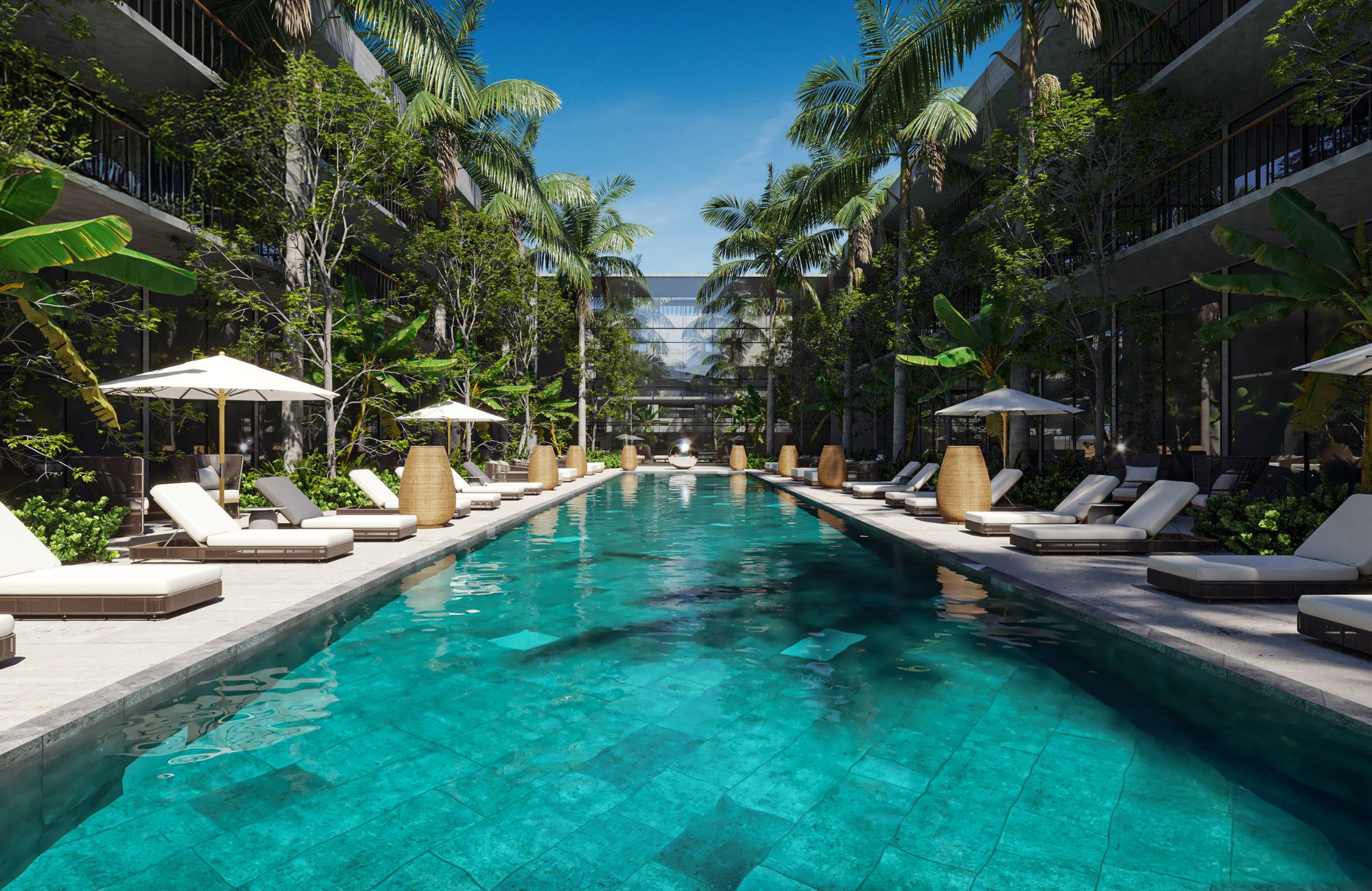 Penthouse with pool, co-working, and spa for sale, Playacar, Playa del Carmen