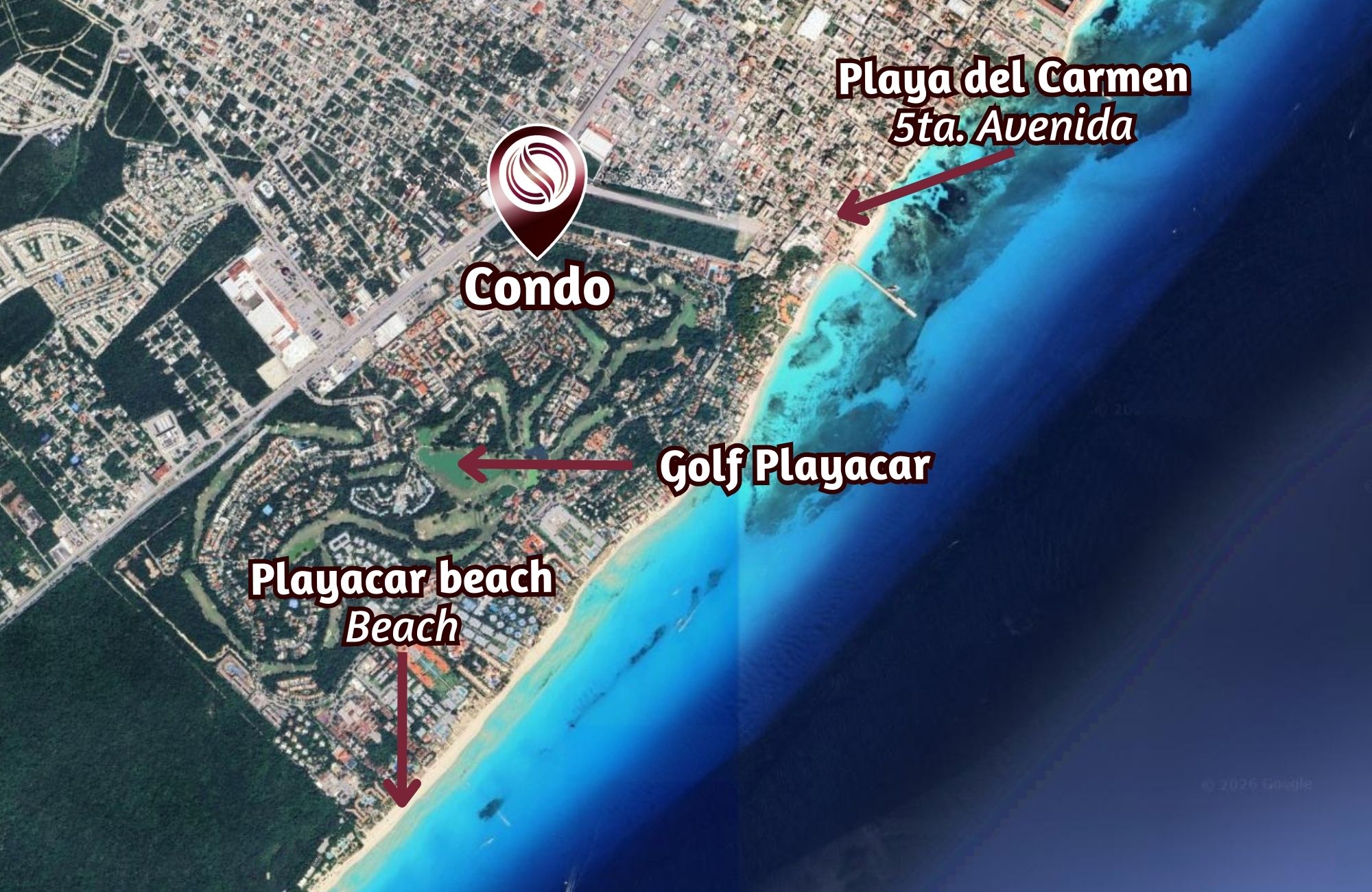 Loft with Balcony, Common Pool, Ocean Views, for Sale, Coco Beach, Playa del Carmen.