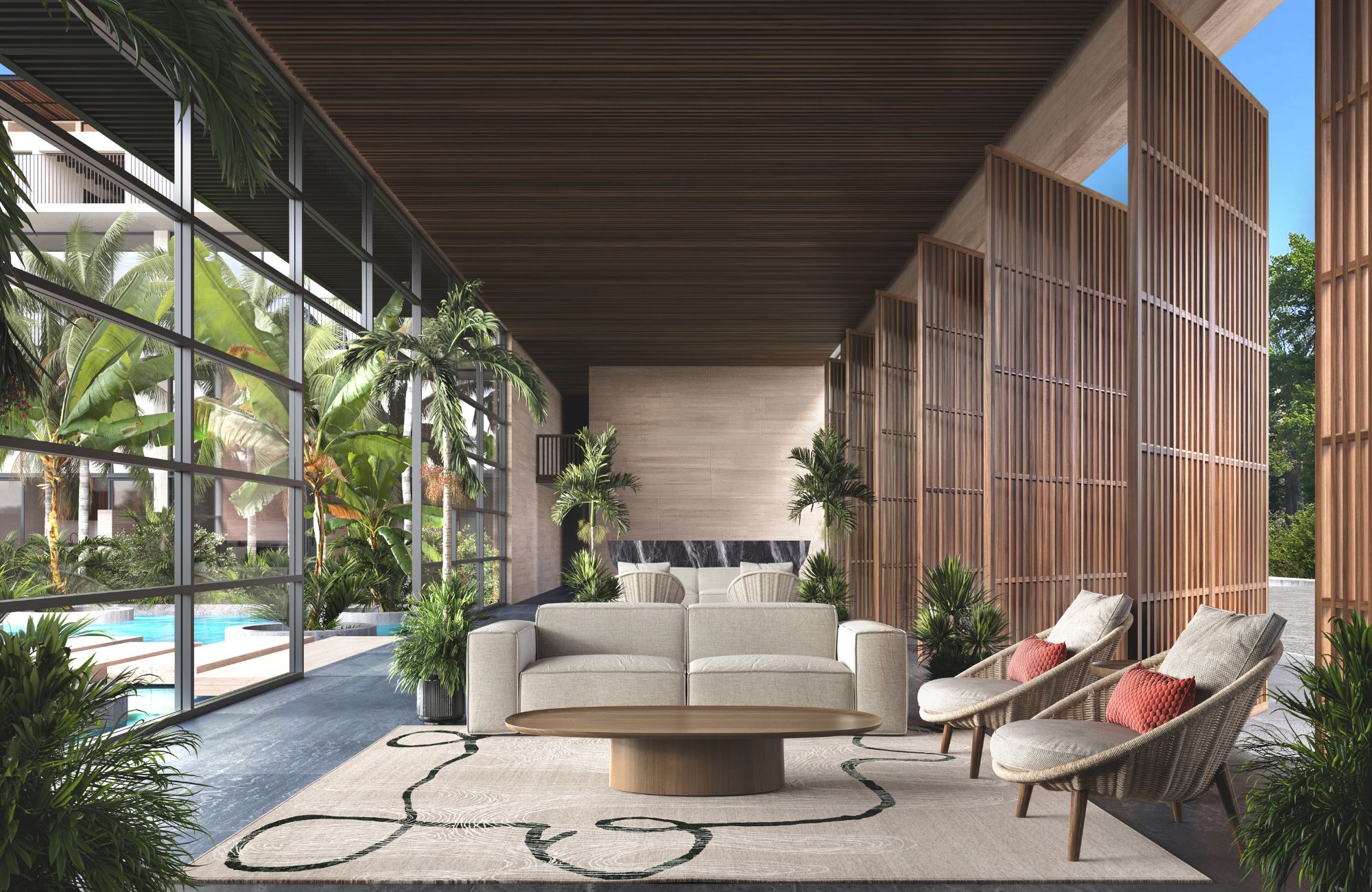 Loft with Balcony, Common Pool, Ocean Views, for Sale, Coco Beach, Playa del Carmen.