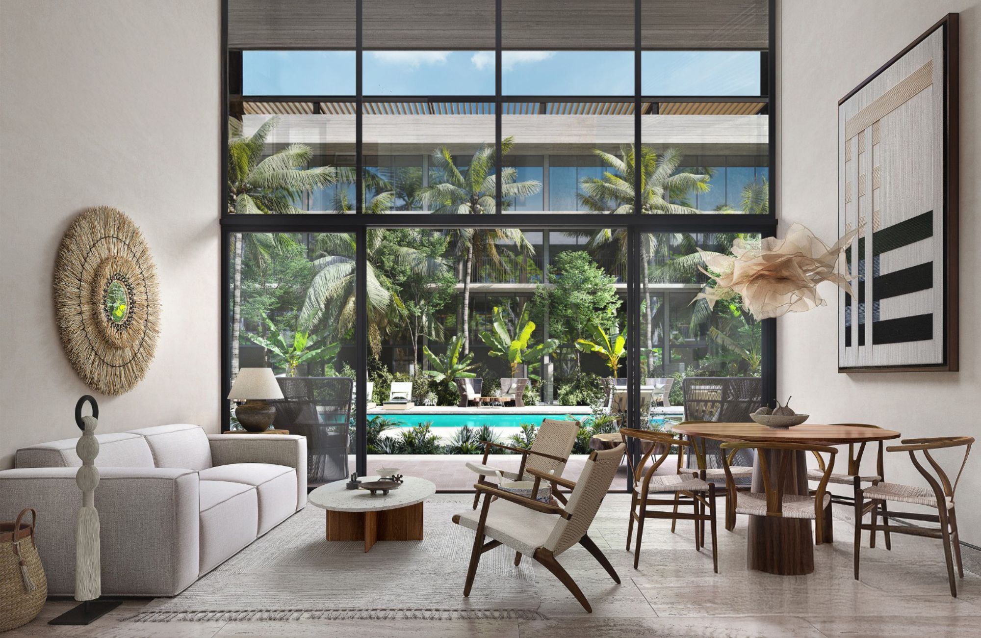 Loft with Balcony, Common Pool, Ocean Views, for Sale, Coco Beach, Playa del Carmen.