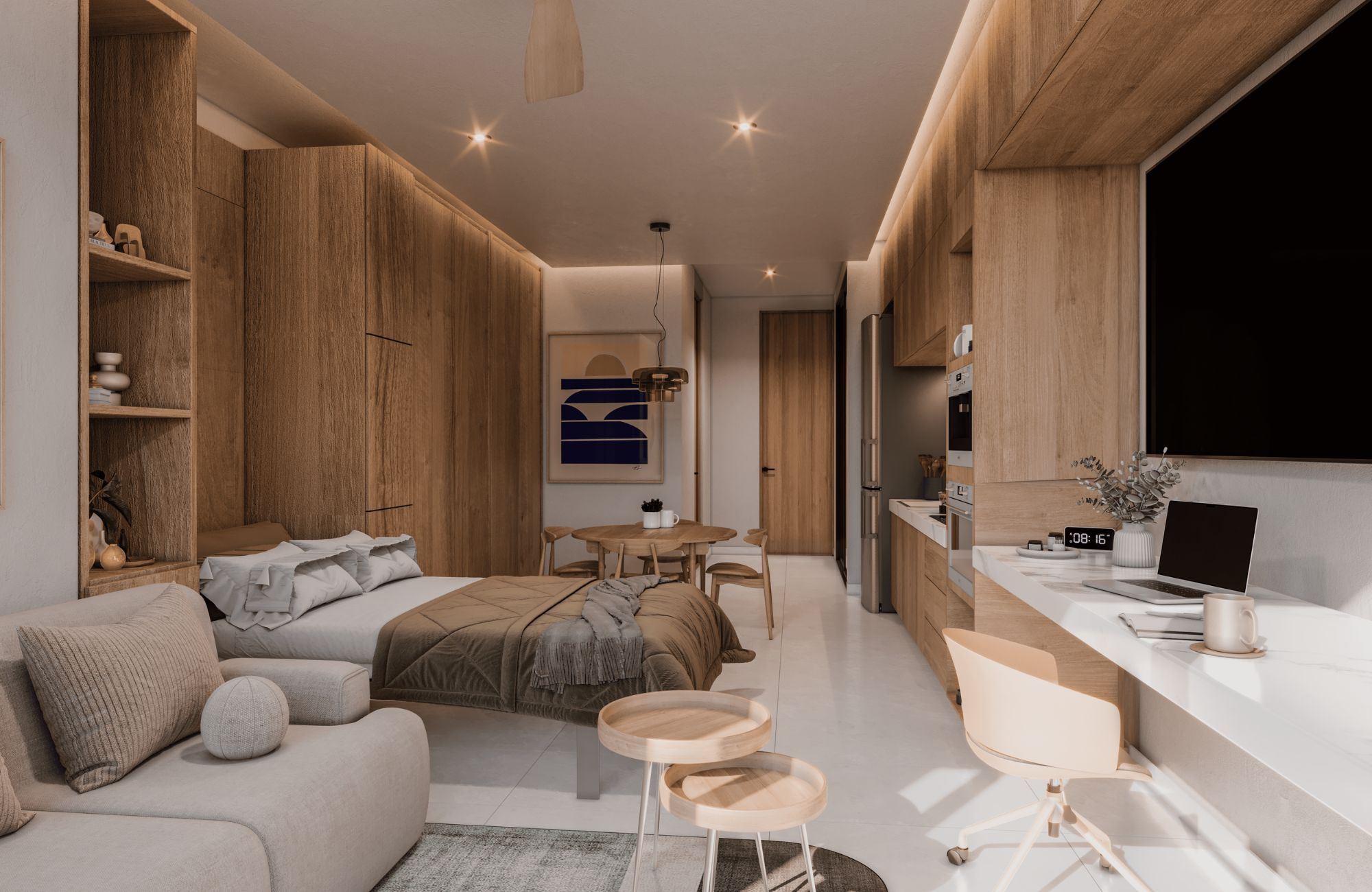 Condo with pool and amenities for sale, Temoz&oacute;n Norte, M&eacute;rida