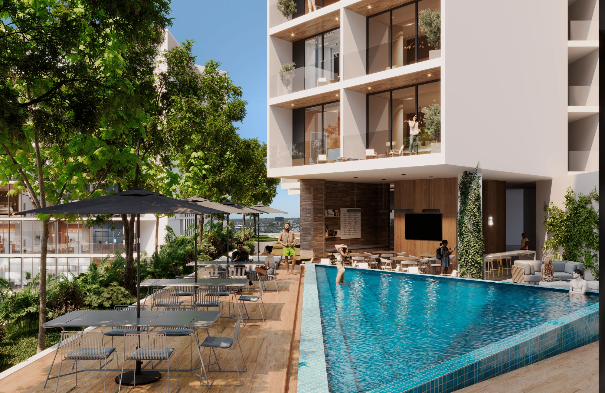 Condo with pool and amenities for sale, Temoz&oacute;n Norte, M&eacute;rida