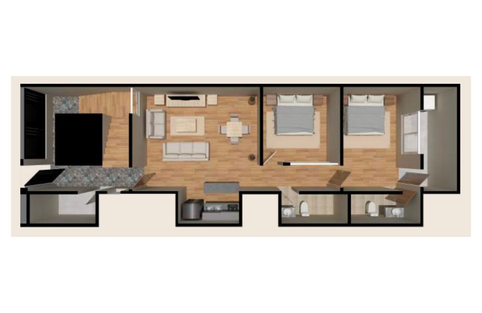 Condo with private terrace and two shared pools for sale, Santa Cruz Huatulco