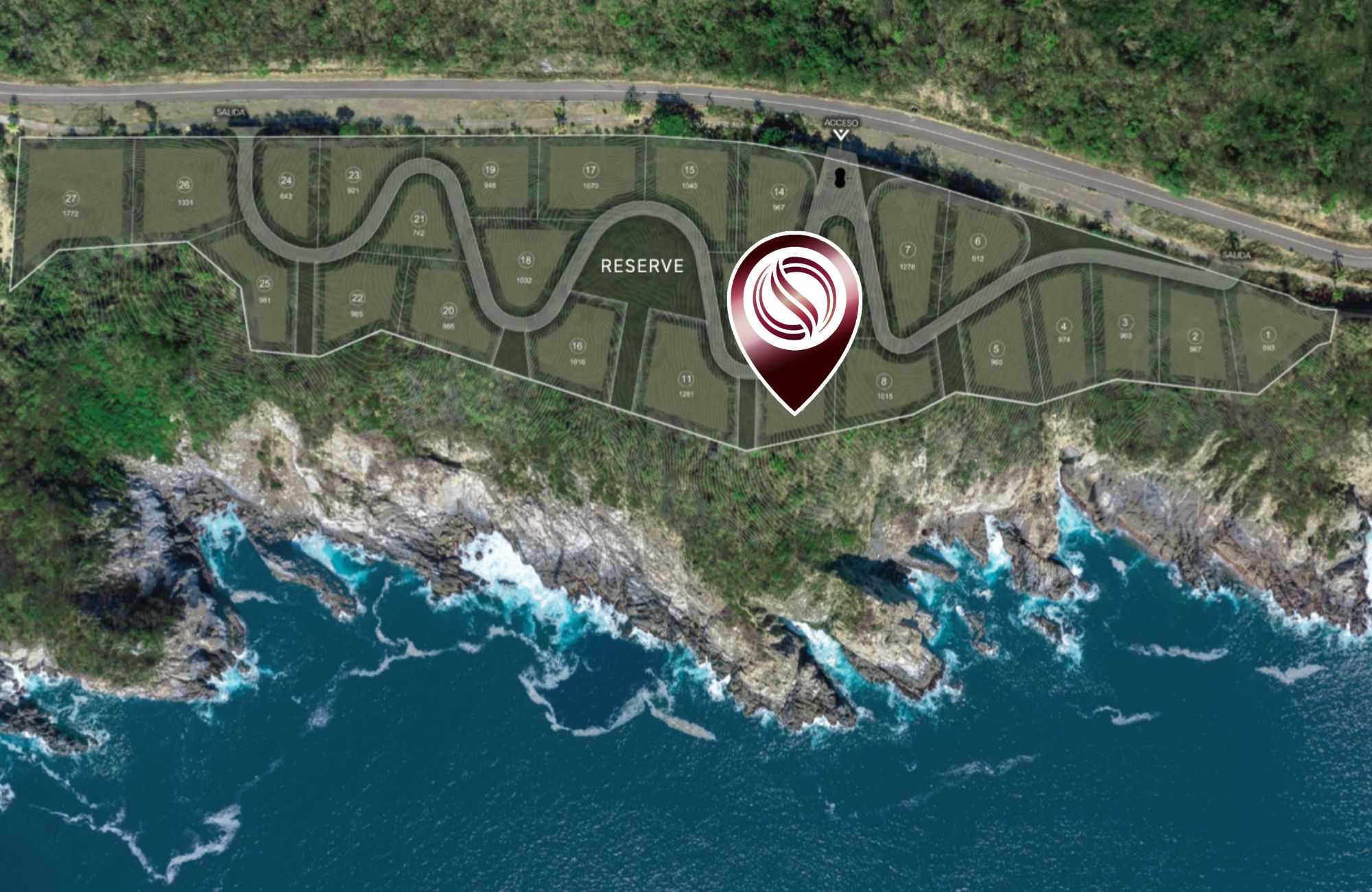 Oceanfront lot, ultra-low density, signature architecture, for sale, Sector Viol&iacute;n, Huatulco