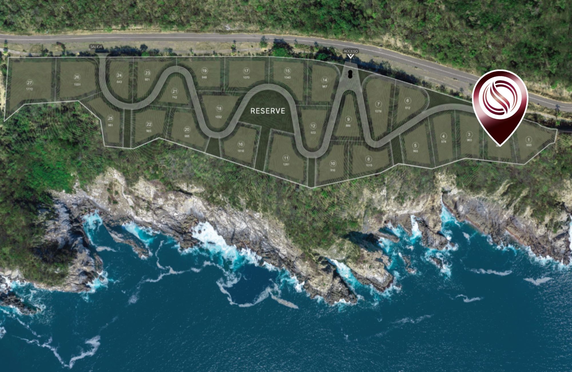 Oceanfront lot in an ultra-low-density development, for sale, Sector Viol&iacute;n, Huatulco