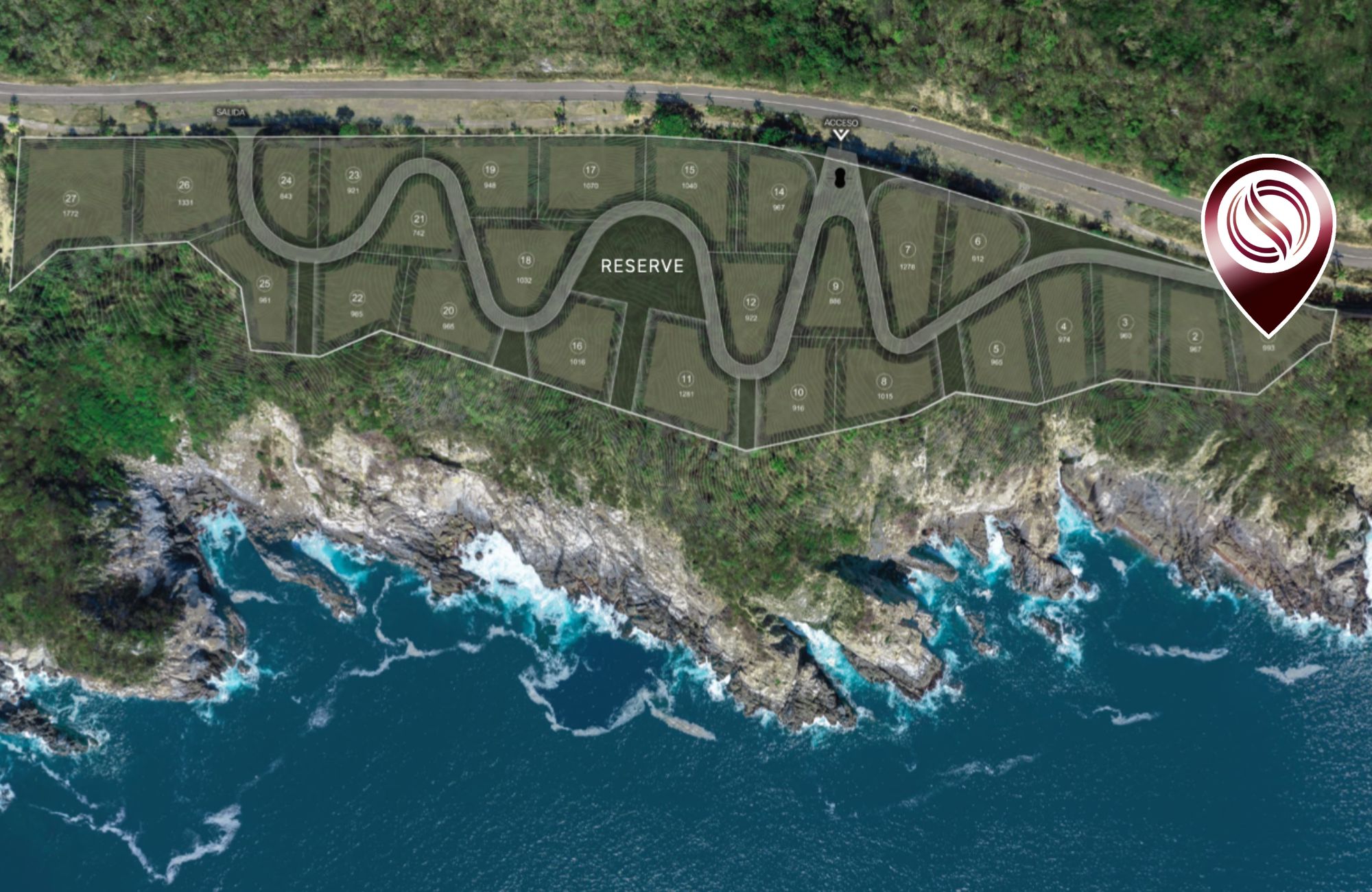 Oceanfront land in an ultra-low-density development, for sale, Sector Viol&iacute;n, Huatulco
