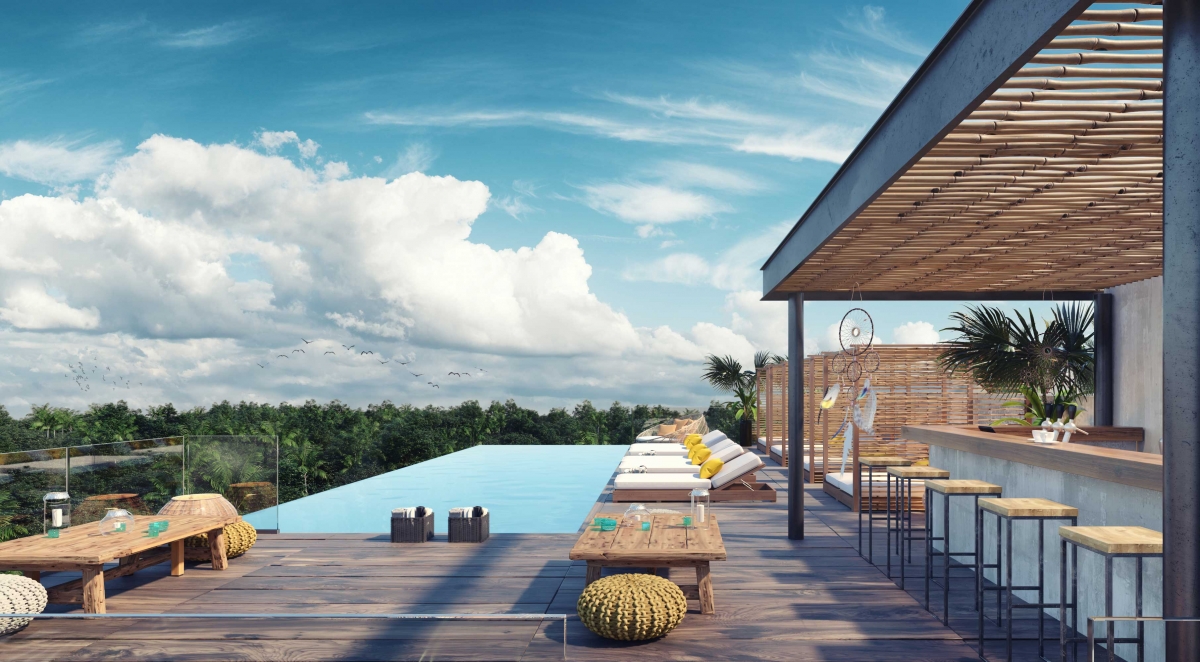 Luxury condo with innovative design, unique amenities and Cenotes