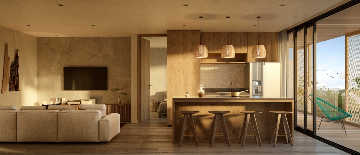 Luxury condo with innovative design, unique amenities and Cenotes