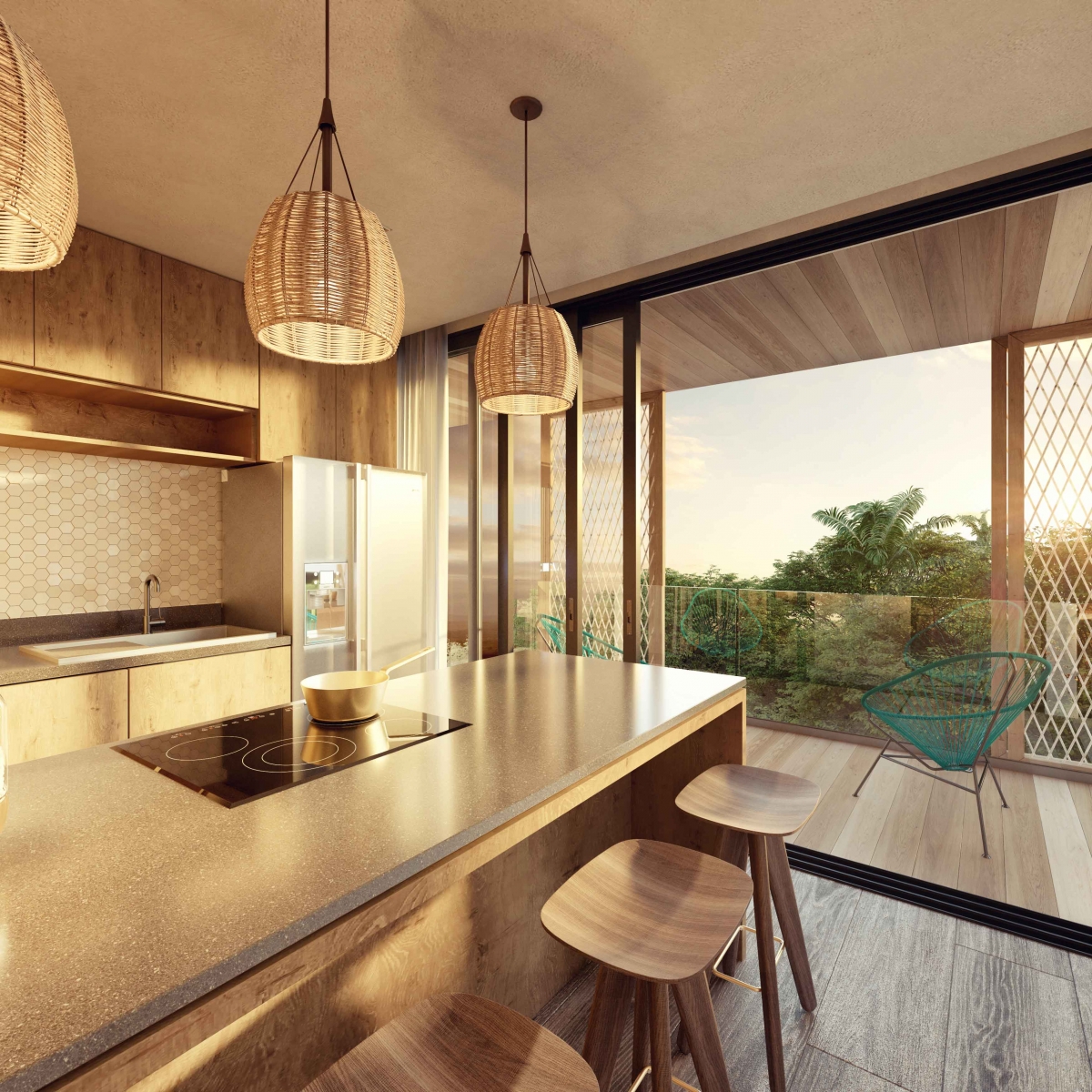 Luxury condo with innovative design, unique amenities and Cenotes
