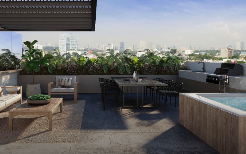 Condo with private balcony for sale, Cuauht&eacute;moc, Mexico City