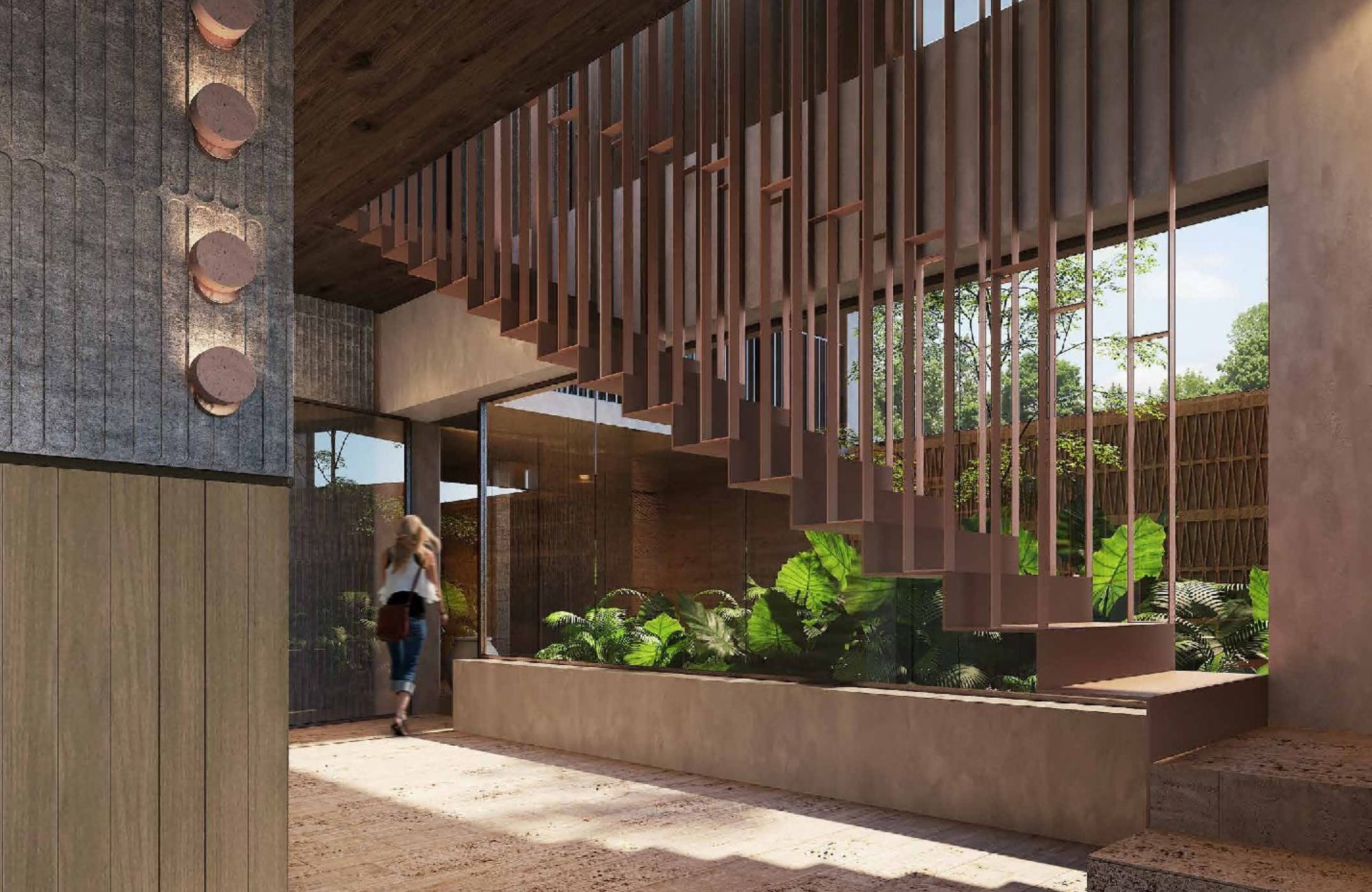 Penthouse with a semi-covered terrace of 37 m2, 4 parking spaces, swimming lane, gym, playground, green areas, pre-construction, for sale in