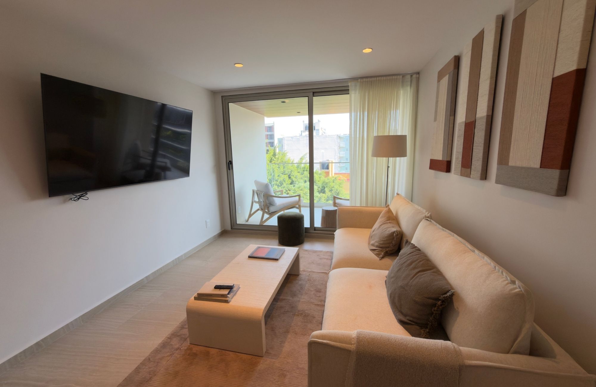 Penthouse with a semi-covered terrace of 37 m2, 4 parking spaces, swimming lane, gym, playground, green areas, pre-construction, for sale in