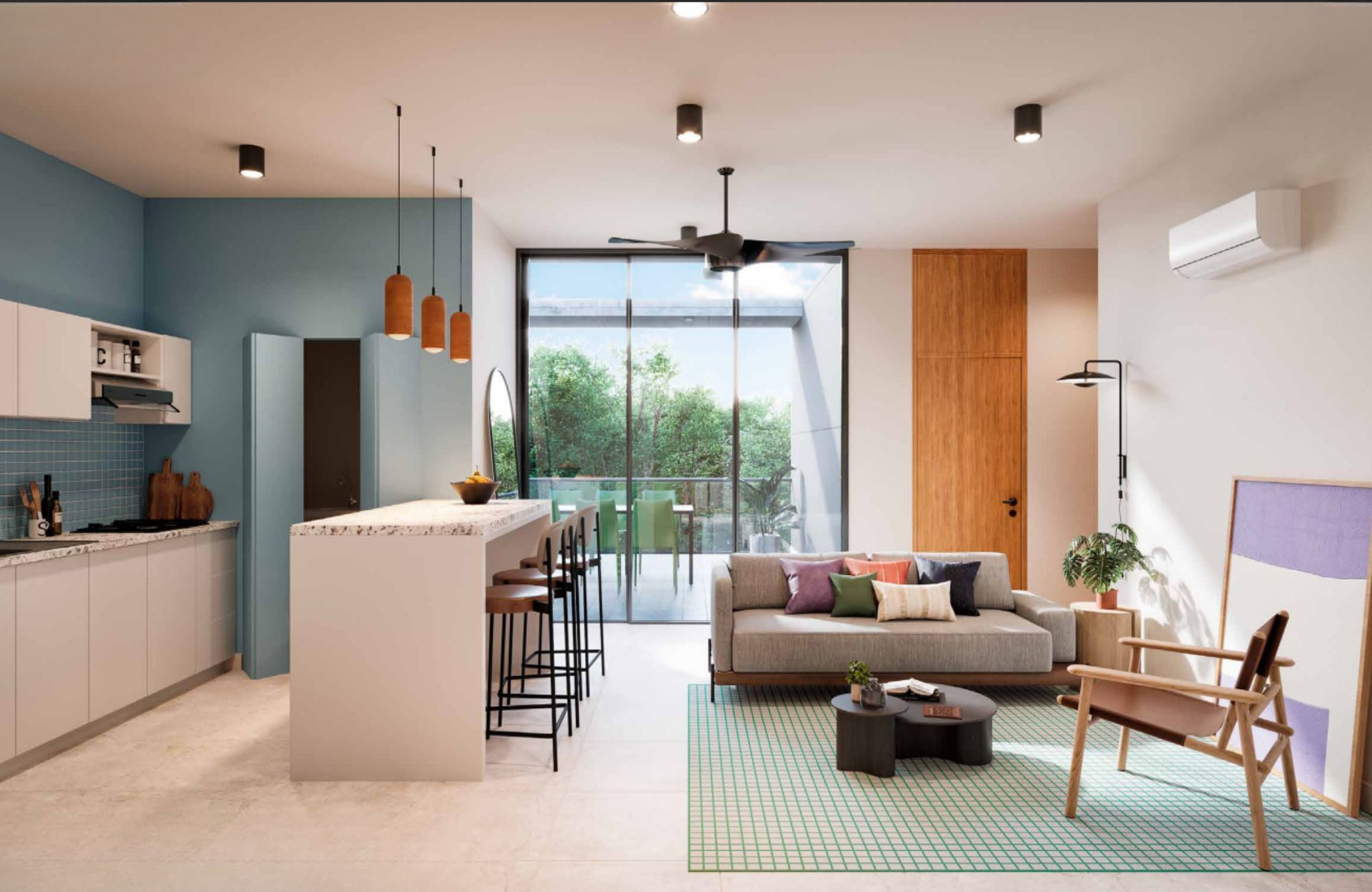 Apartment with balcony, roof terrace, pergolas for events, sale, Zona Norte, M&eacute;rida.