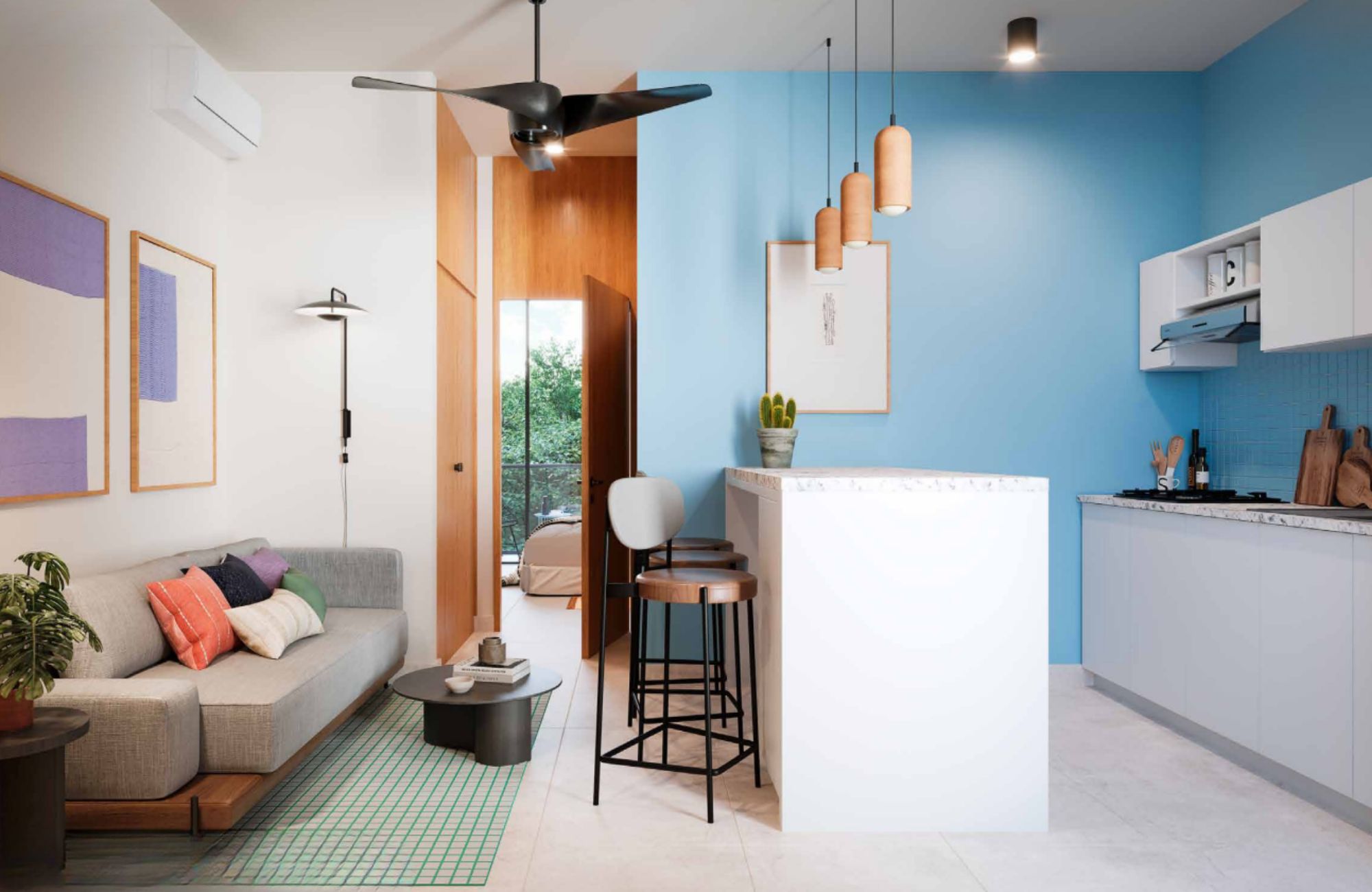 Apartment with balcony, roof terrace, pergolas for events, sale, Zona Norte, M&eacute;rida.