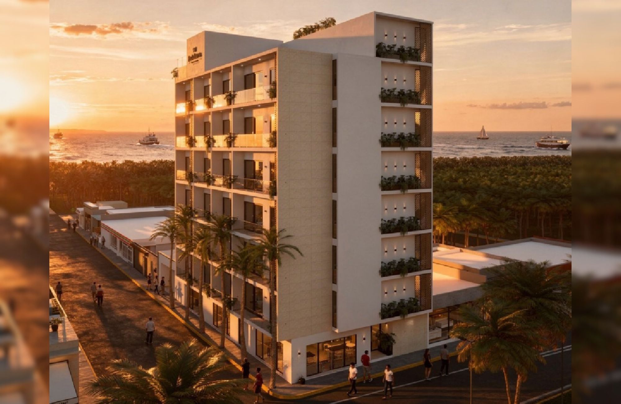 Condo with pool, hammocks, outdoor cinema for sale Playa del Carmen