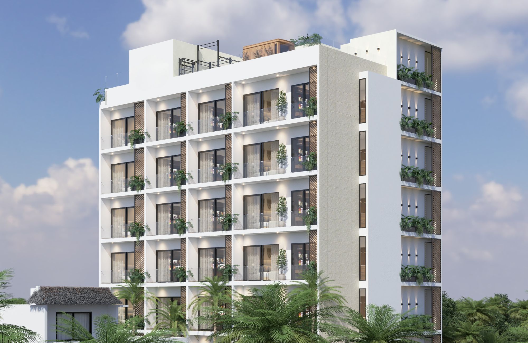 Apartment with swimming lane, jacuzzi, spa, pre-construction near Fifth Avenue