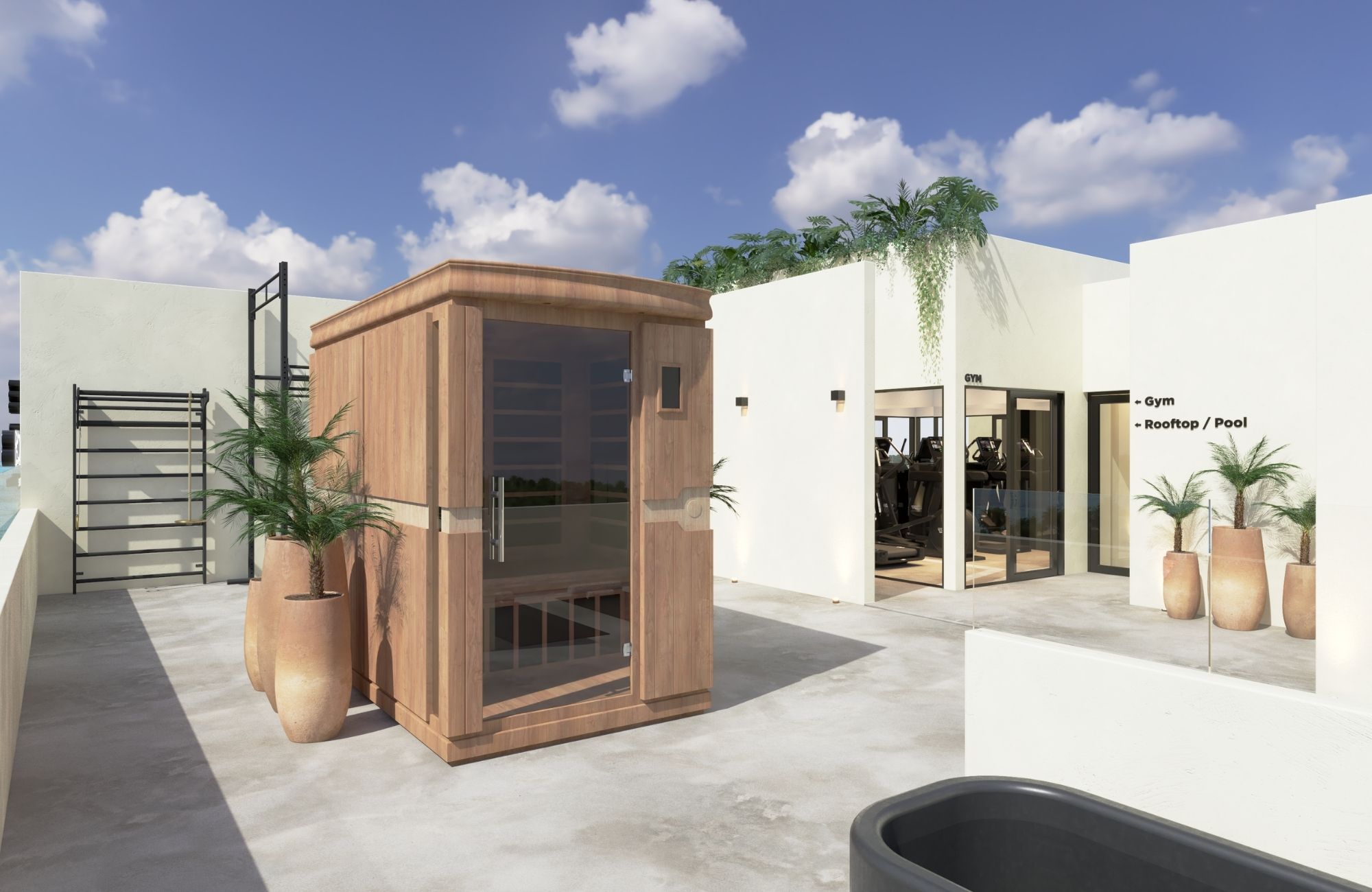 Apartment with swimming lane, jacuzzi, spa, pre-construction near Fifth Avenue