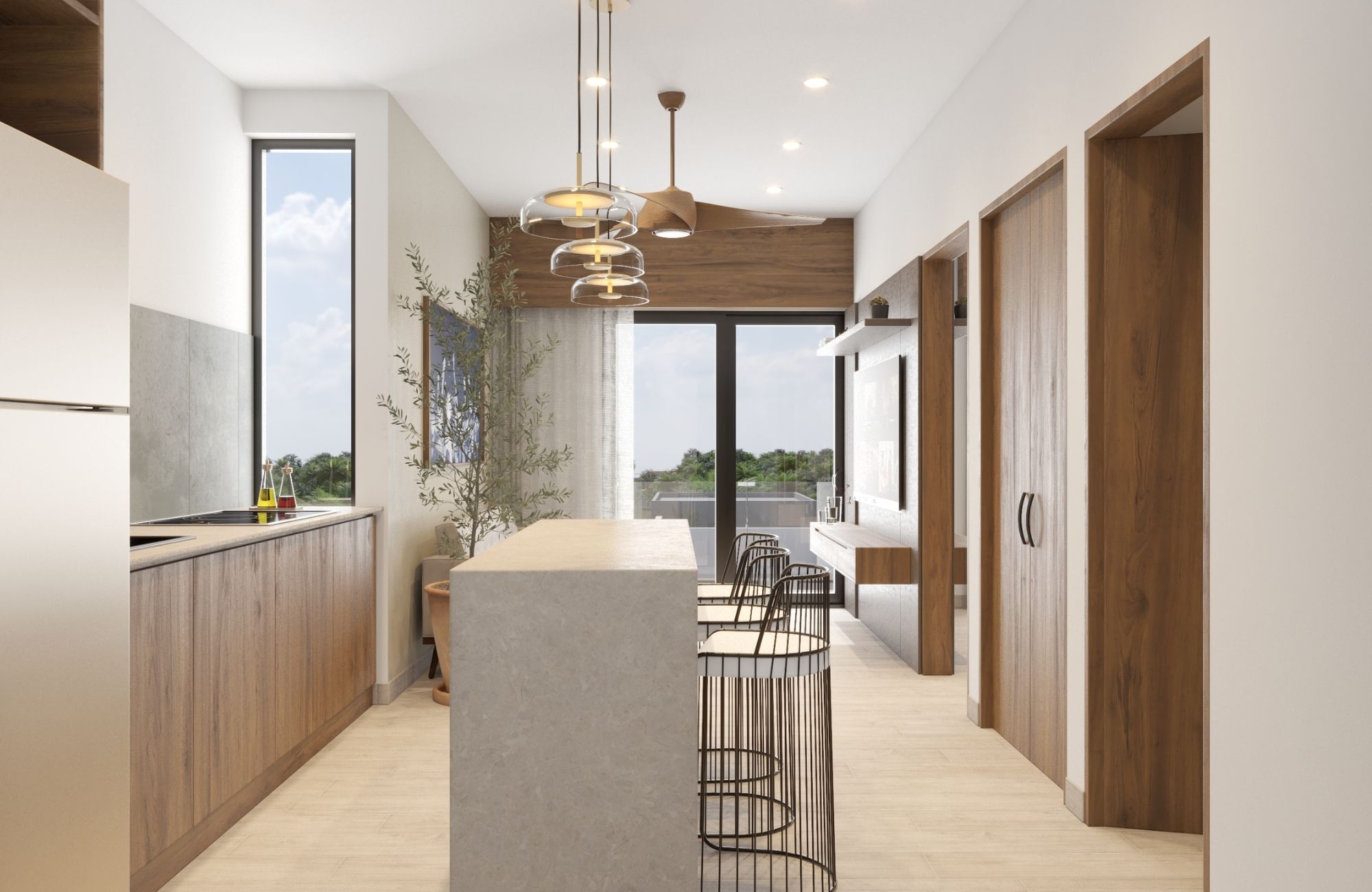 Apartment with swimming lane, jacuzzi, spa, pre-construction near Fifth Avenue