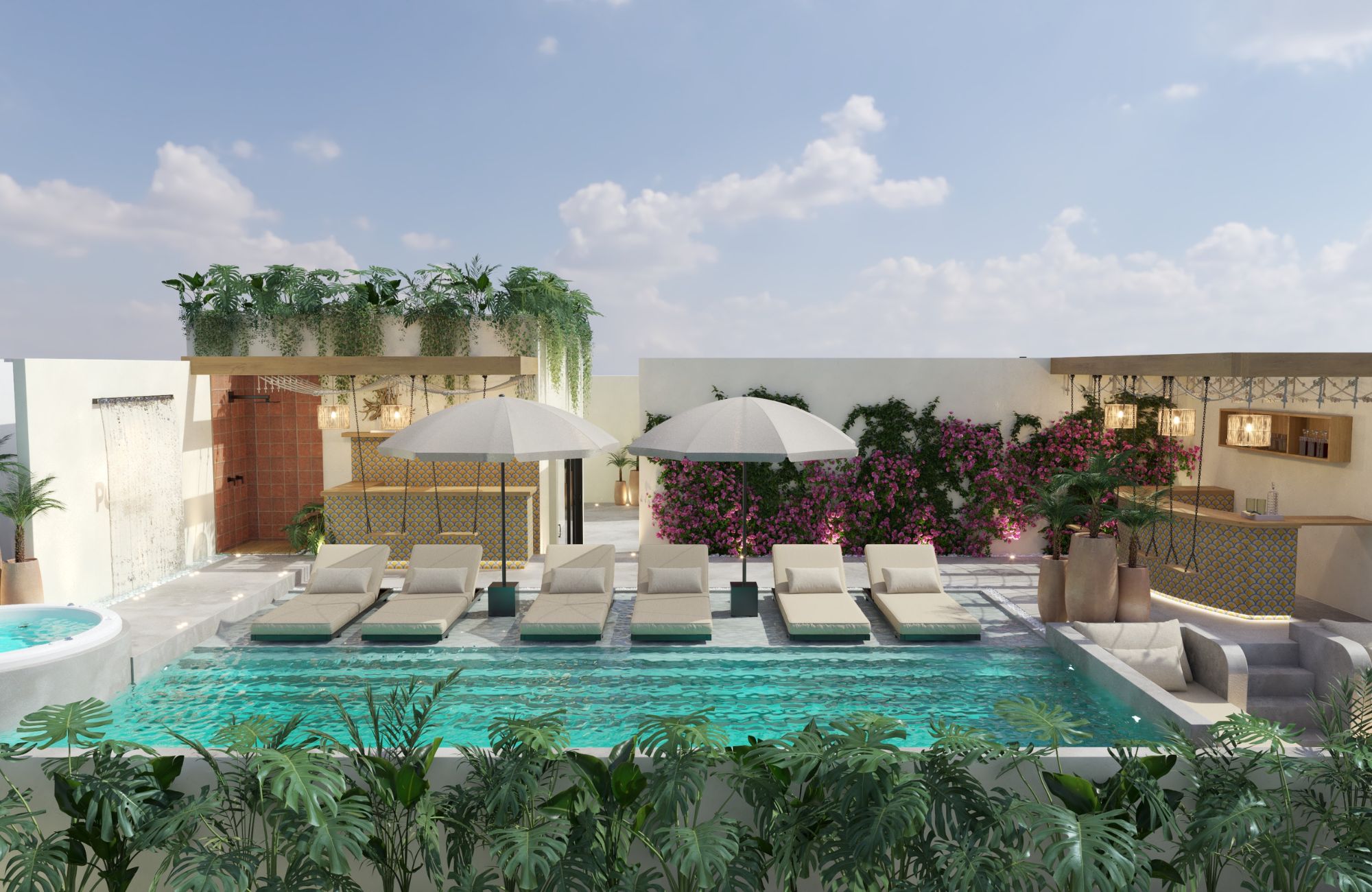 Condo with swimming lane, jacuzzi, spa, coworking, for sale near Fifth Avenue