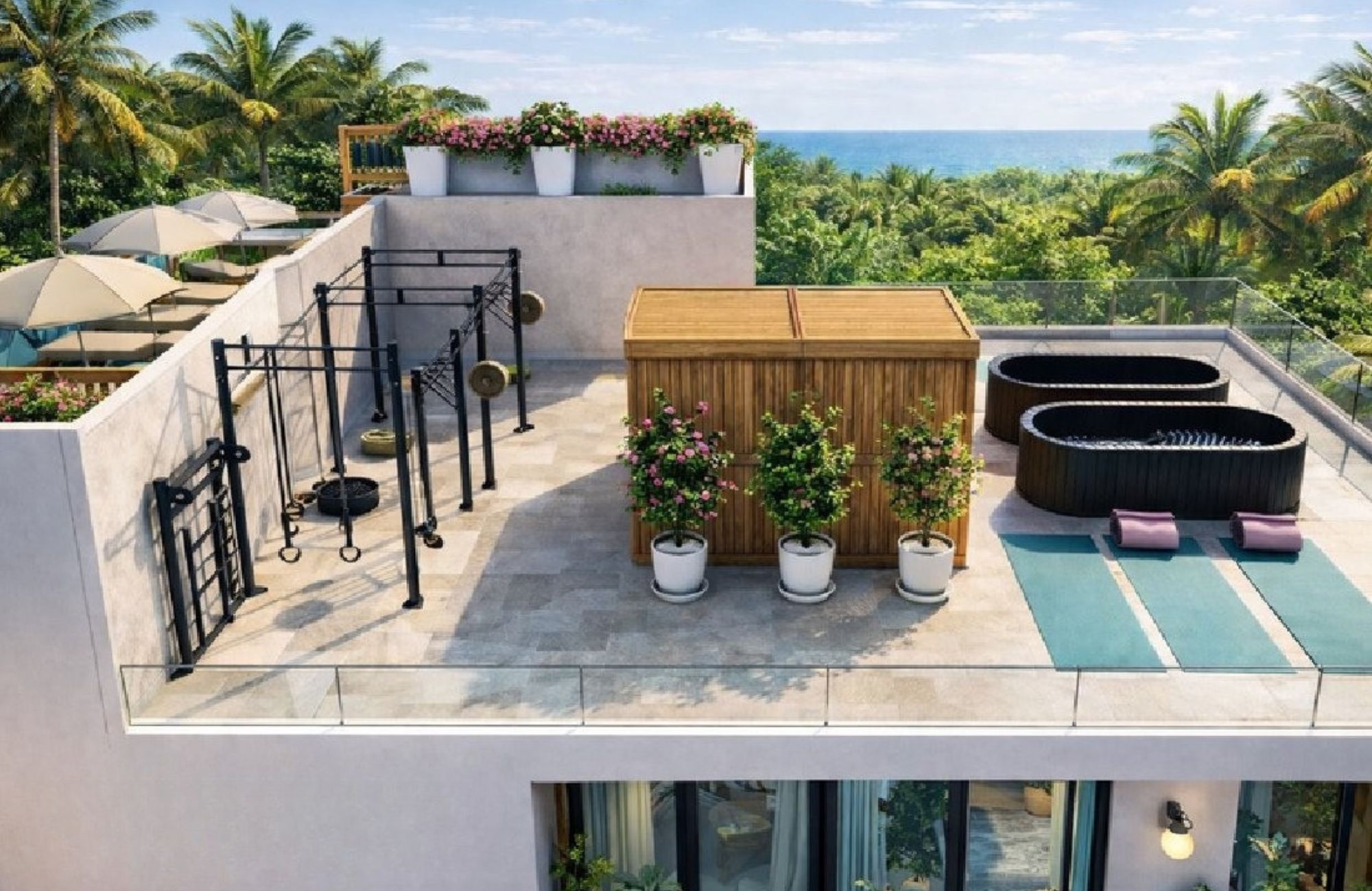 Condo with swimming lane, jacuzzi, spa, coworking, for sale near Fifth Avenue