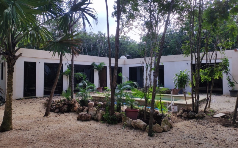 Casa con alberca privada ecol&oacute;gica en venta El Ramonal, Canc&uacute;n