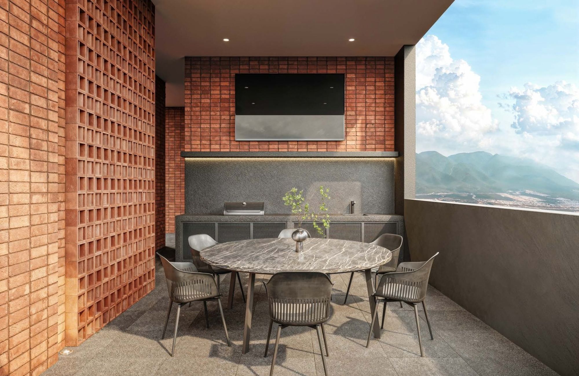 Panoramic city view condo for sale, Del Prado, Monterrey