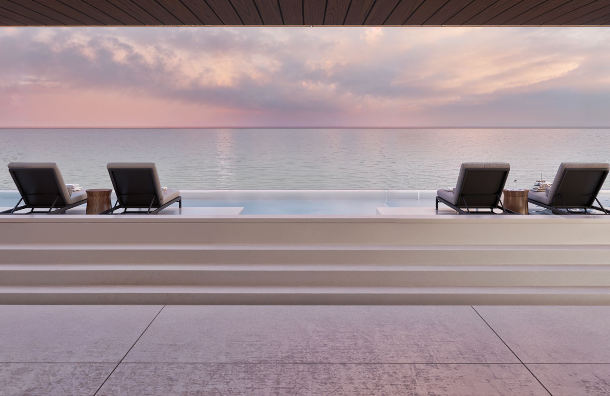 Apartment steps from the sea, with terrace, ocean view pool, 200 meters from the beach, pre-construction, sale Puerto Morelos.