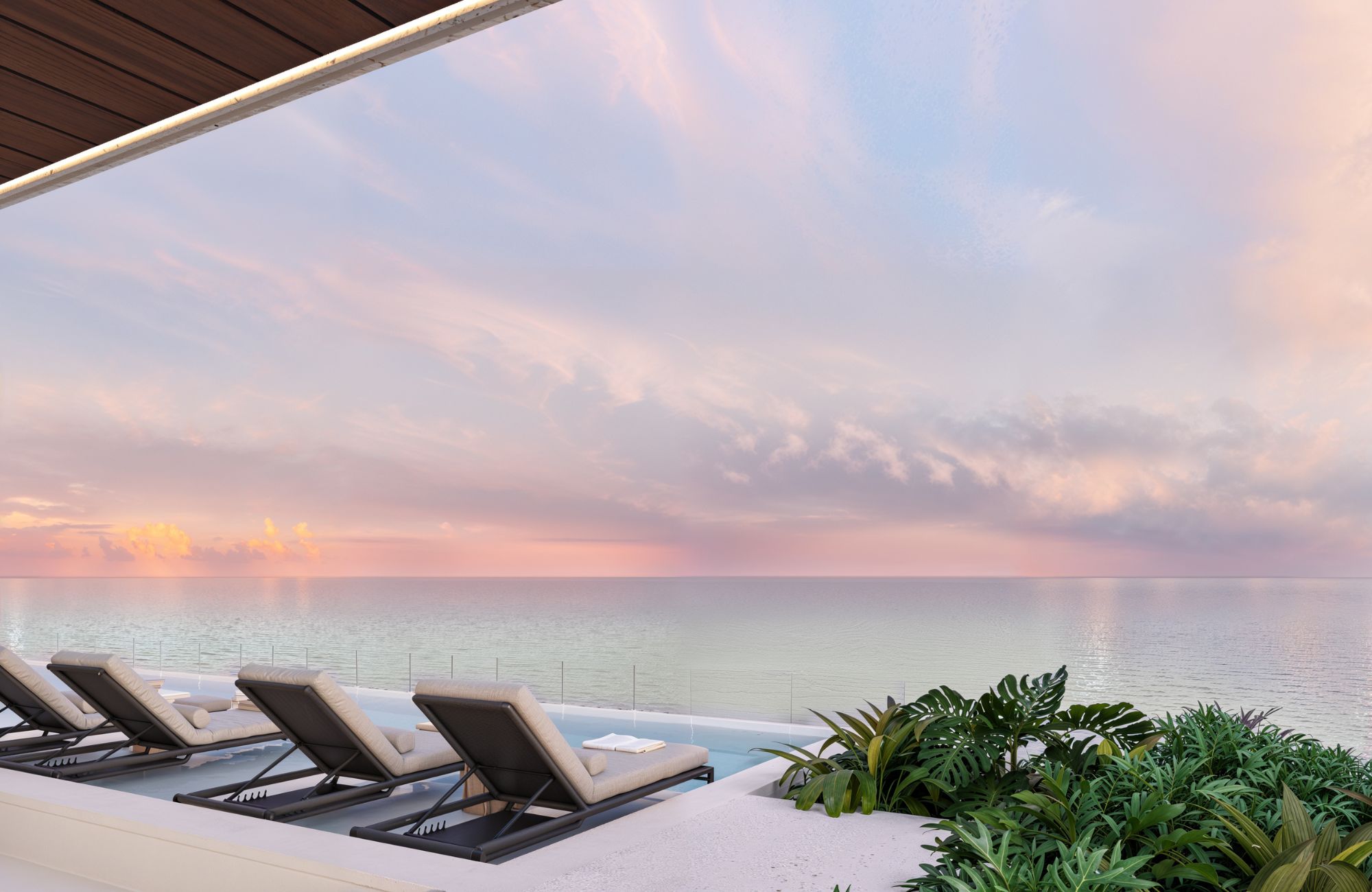 Ocean front apartment with private Jacuzzi, furnished, pool and Coworking Area, for sale in Puerto Morelos.