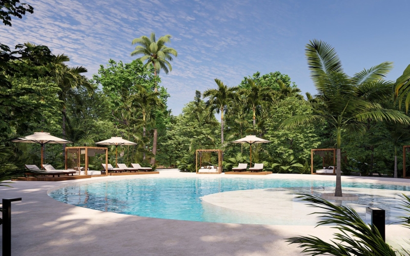 Luxury Oceanview sky villa with pool, for sale, Corasol, Playa del Carmen