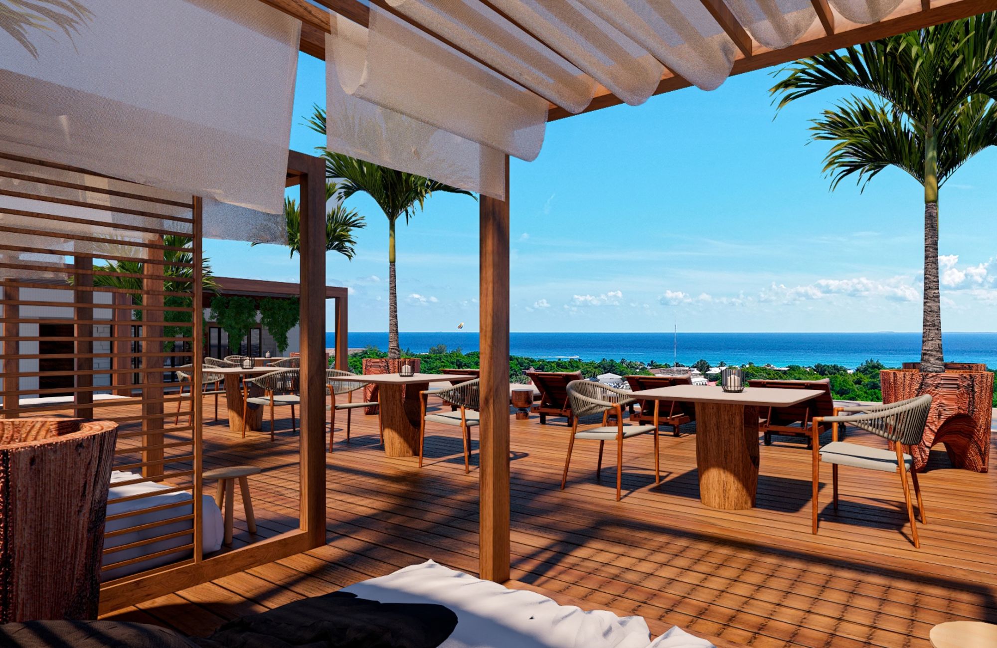 Golf course condo, rooftop with jacuzzi and pool overlooking the golf course, beach club, clubhouse and luxury amenities for sale Corasol, P