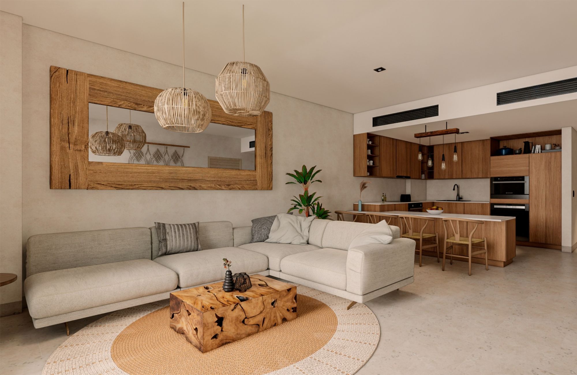 Condominium 190 meters from the beach, ocean view from rooftop, with lock off system, a few steps from Fifth Avenue.