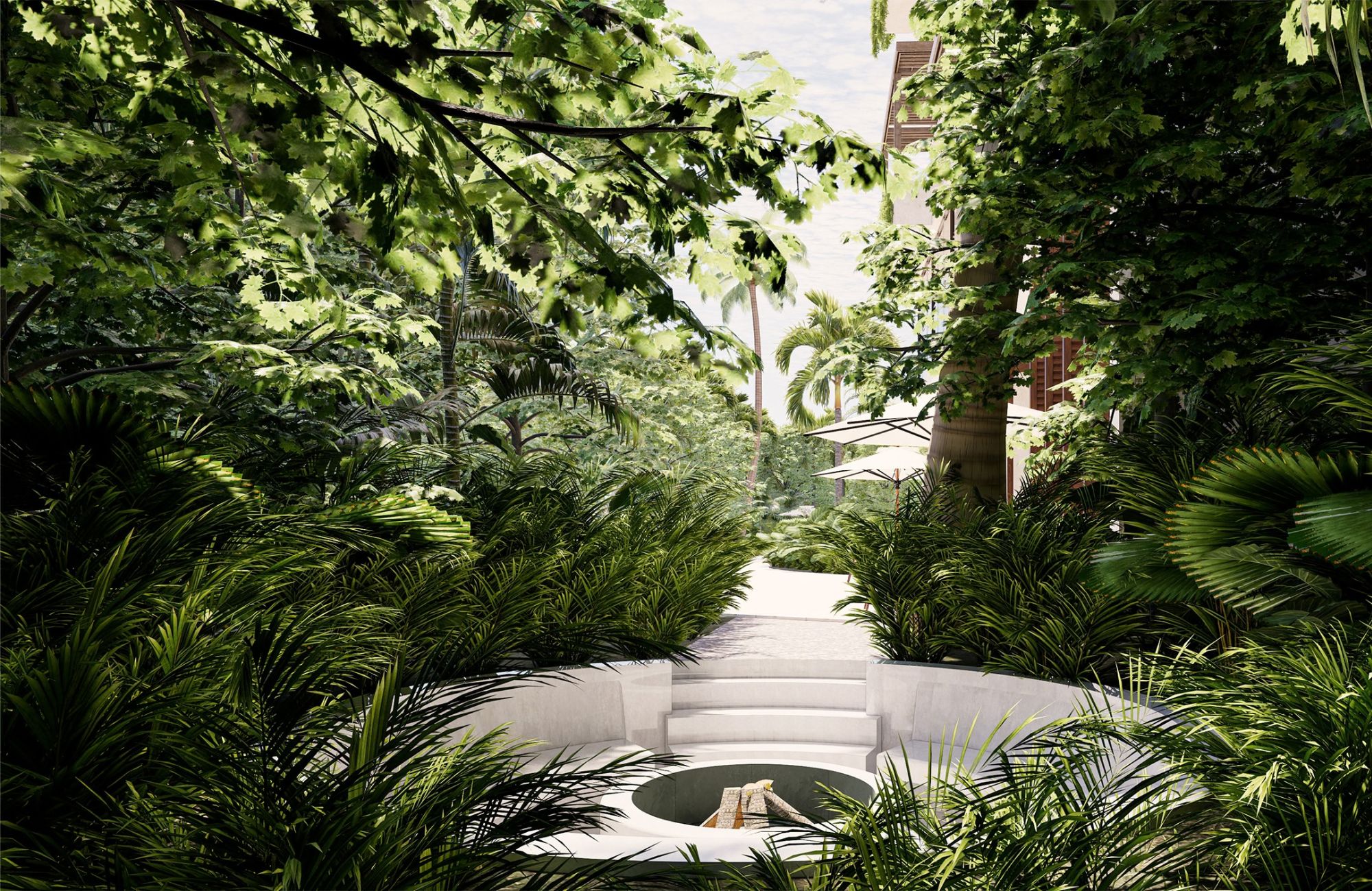 Golf-course view condo in The Village, for sale, Corasol, Playa del Carmen