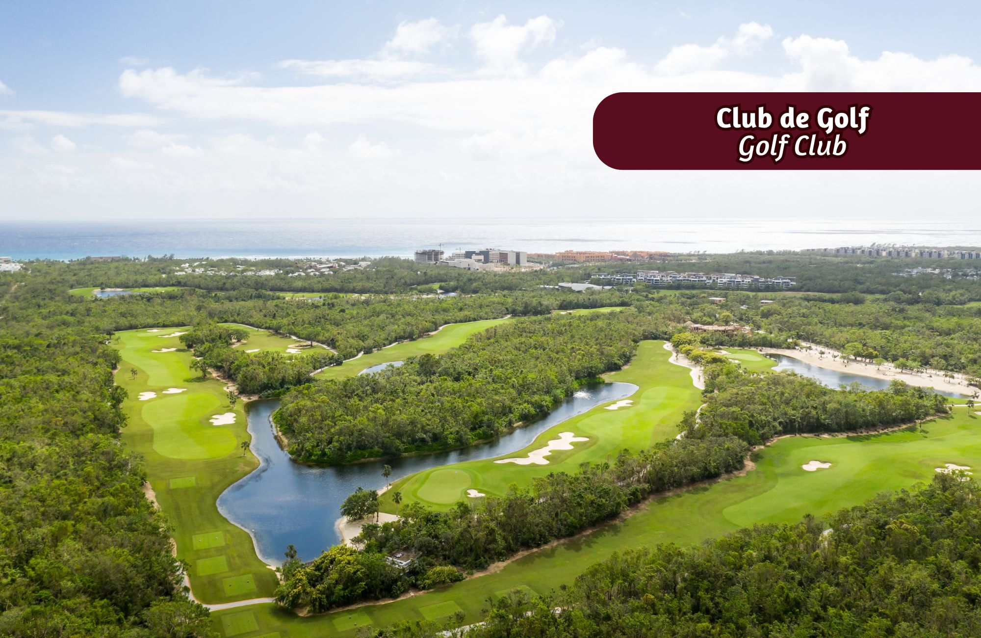 Golf-course view condo in The Village, for sale, Corasol, Playa del Carmen
