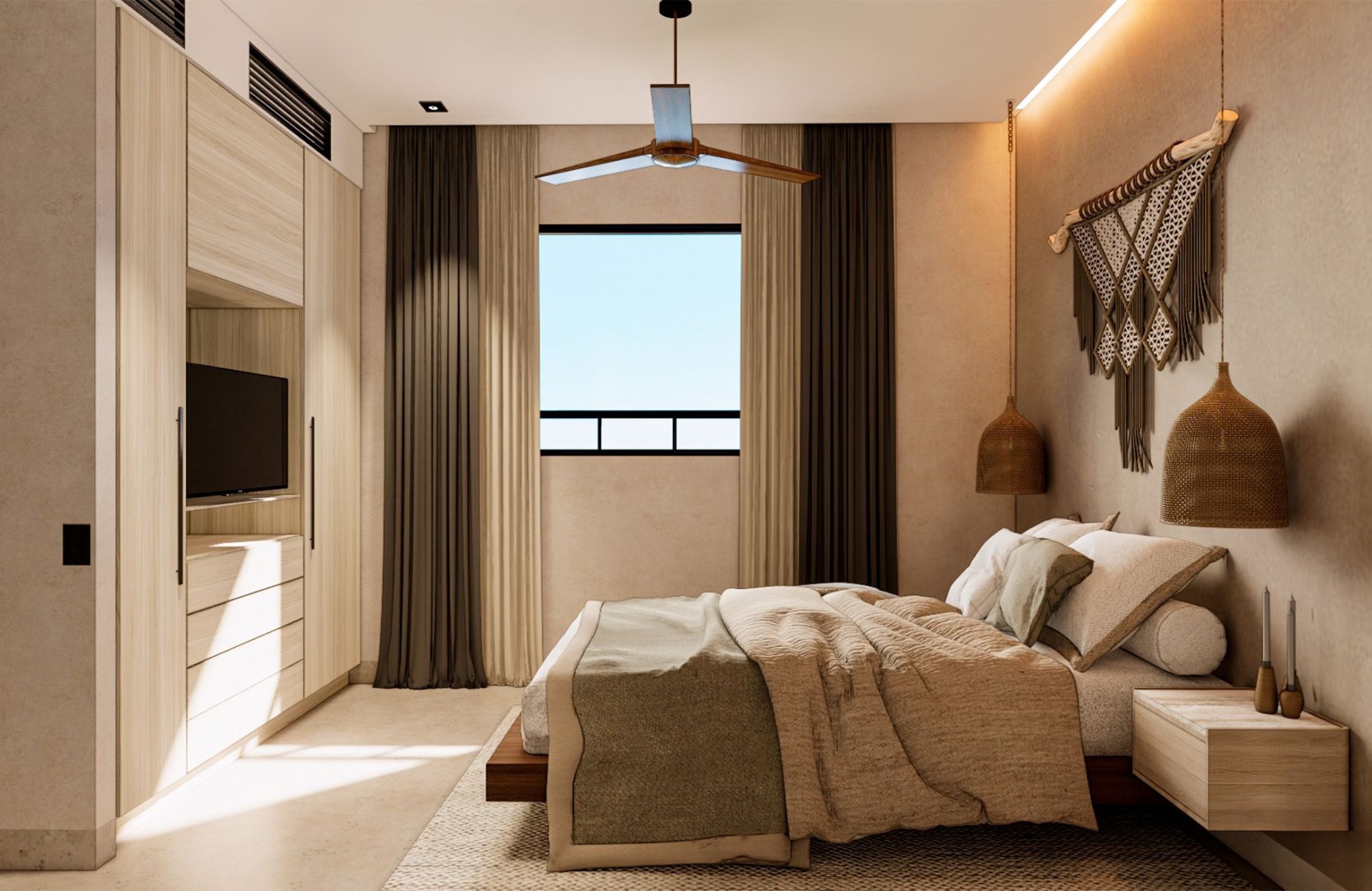 Golf-course view condo in The Village, for sale, Corasol, Playa del Carmen