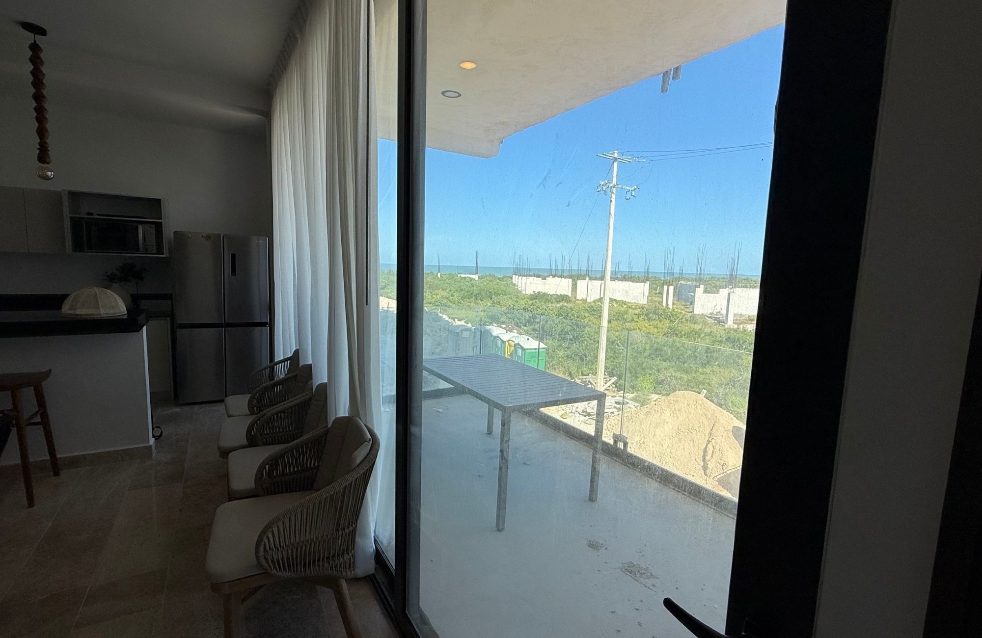 Apartment with ocean view pool and more amenities for sale San Crisanto Yucatan.