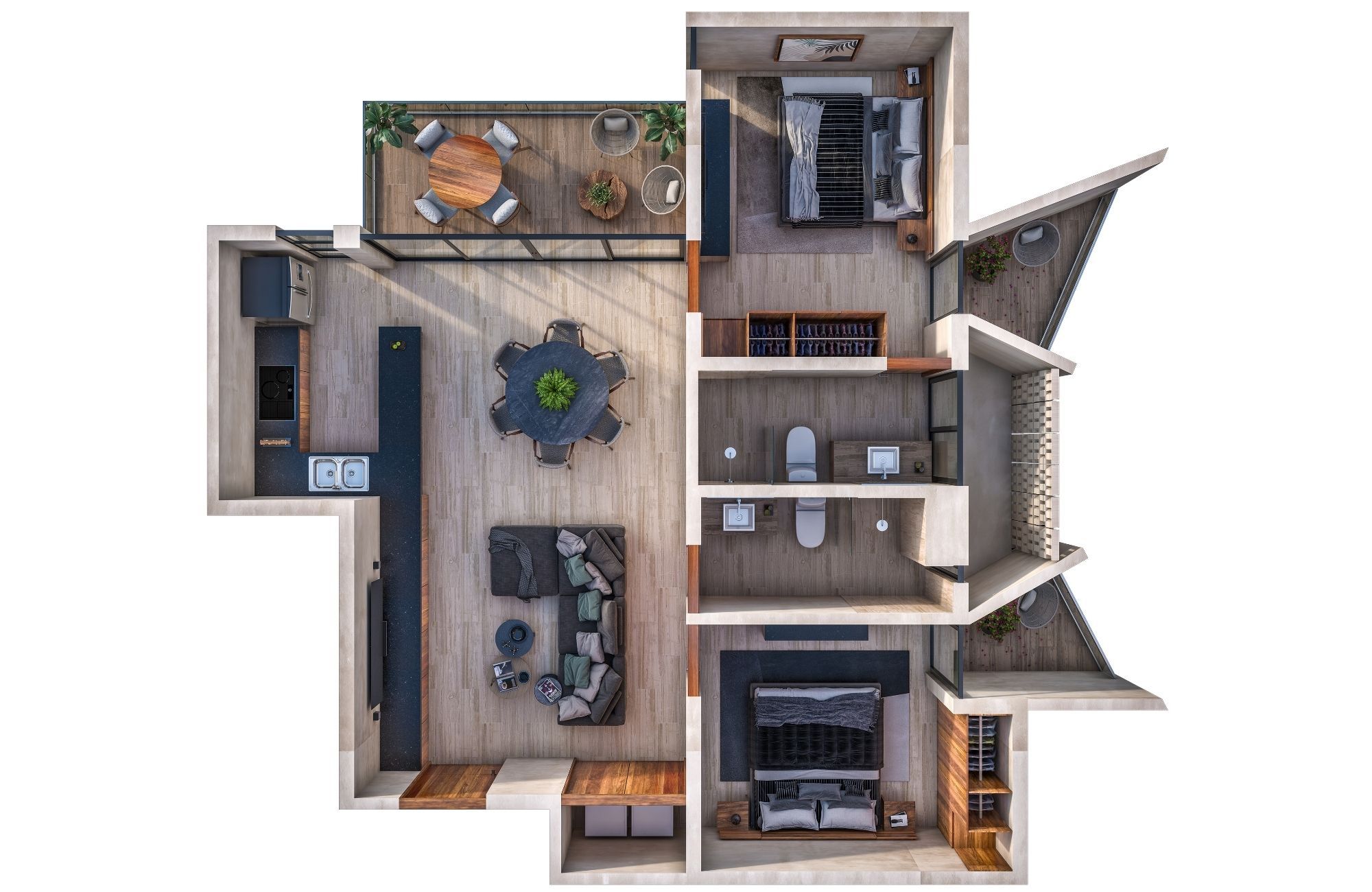 Apartment with ocean view pool and more amenities for sale San Crisanto Yucatan.