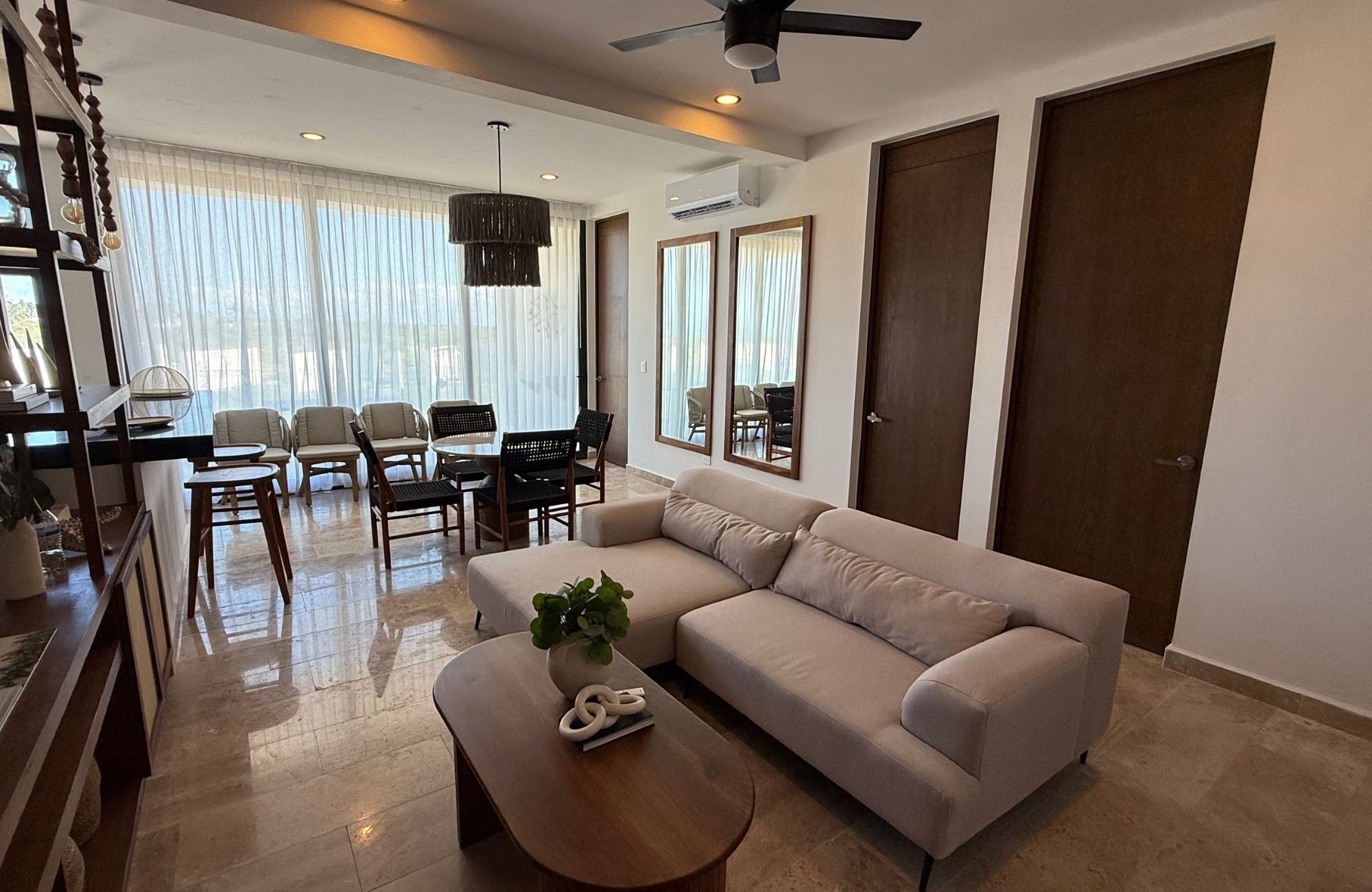 Apartment with ocean view pool and more amenities for sale San Crisanto Yucatan.