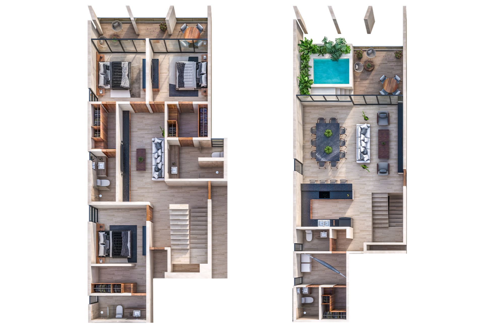 Penthouse with common pool, central park, lake, for sale, North Zone, M&eacute;rida